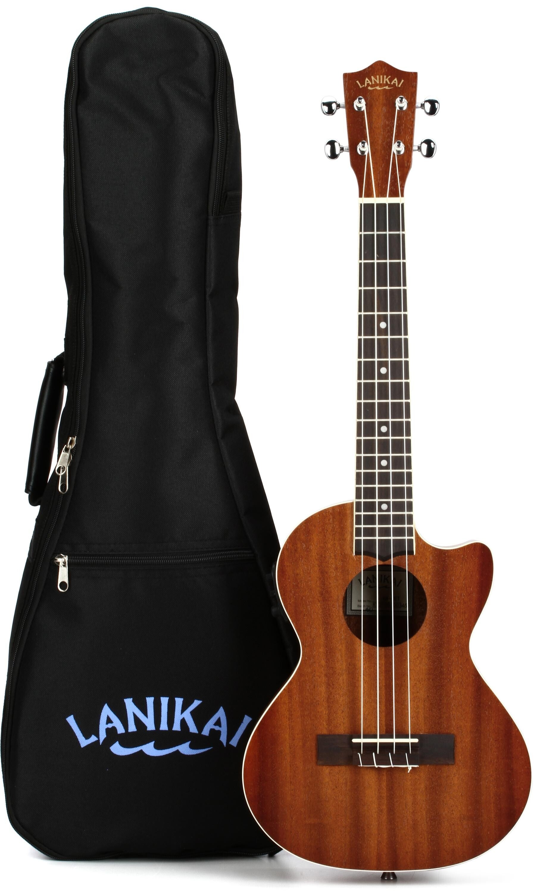 Lanikai MA-CET Mahogany Ukulele with Cutaway & Electronics - Tenor