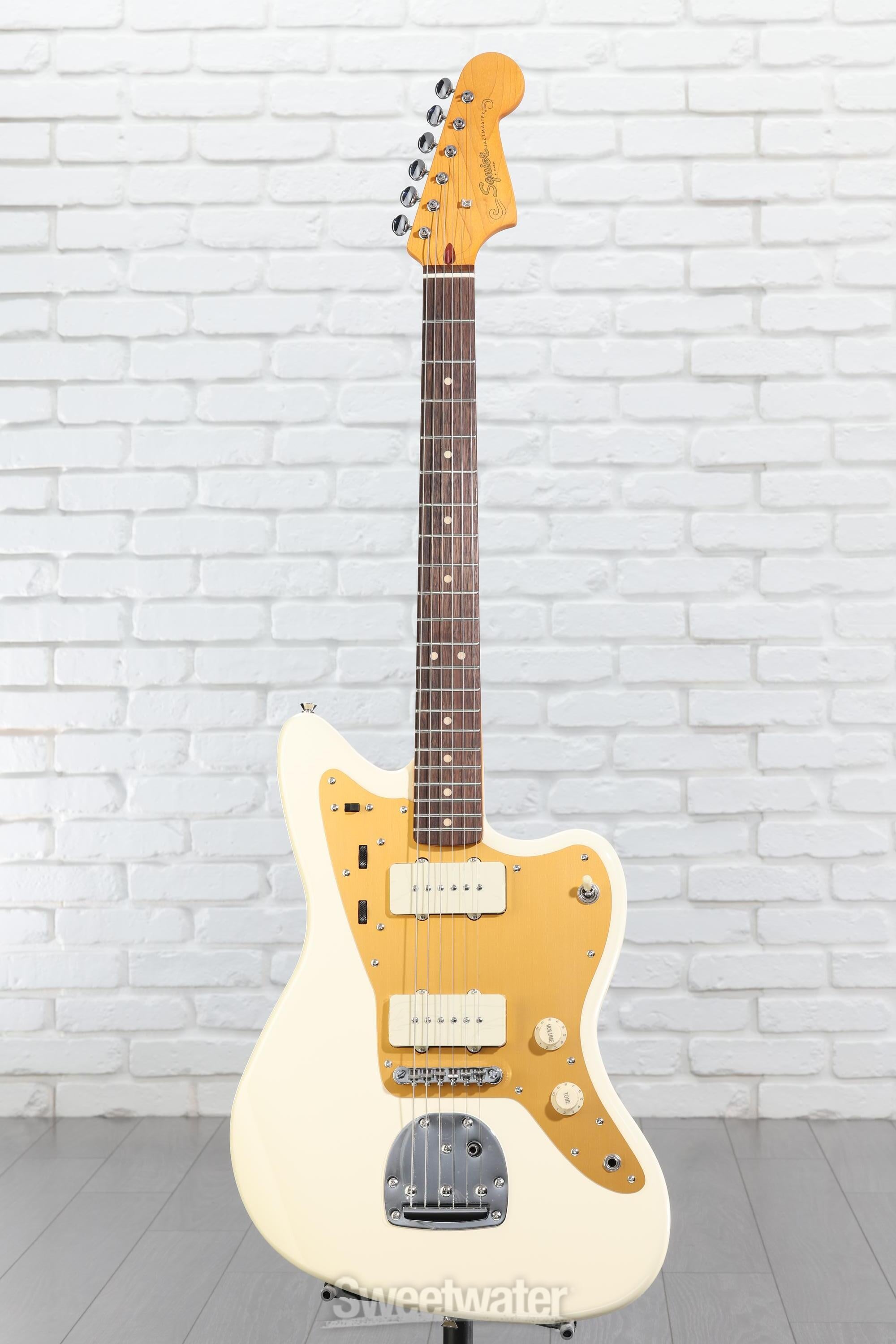 Squier J Mascis Signature Jazzmaster - Vintage White with Indian