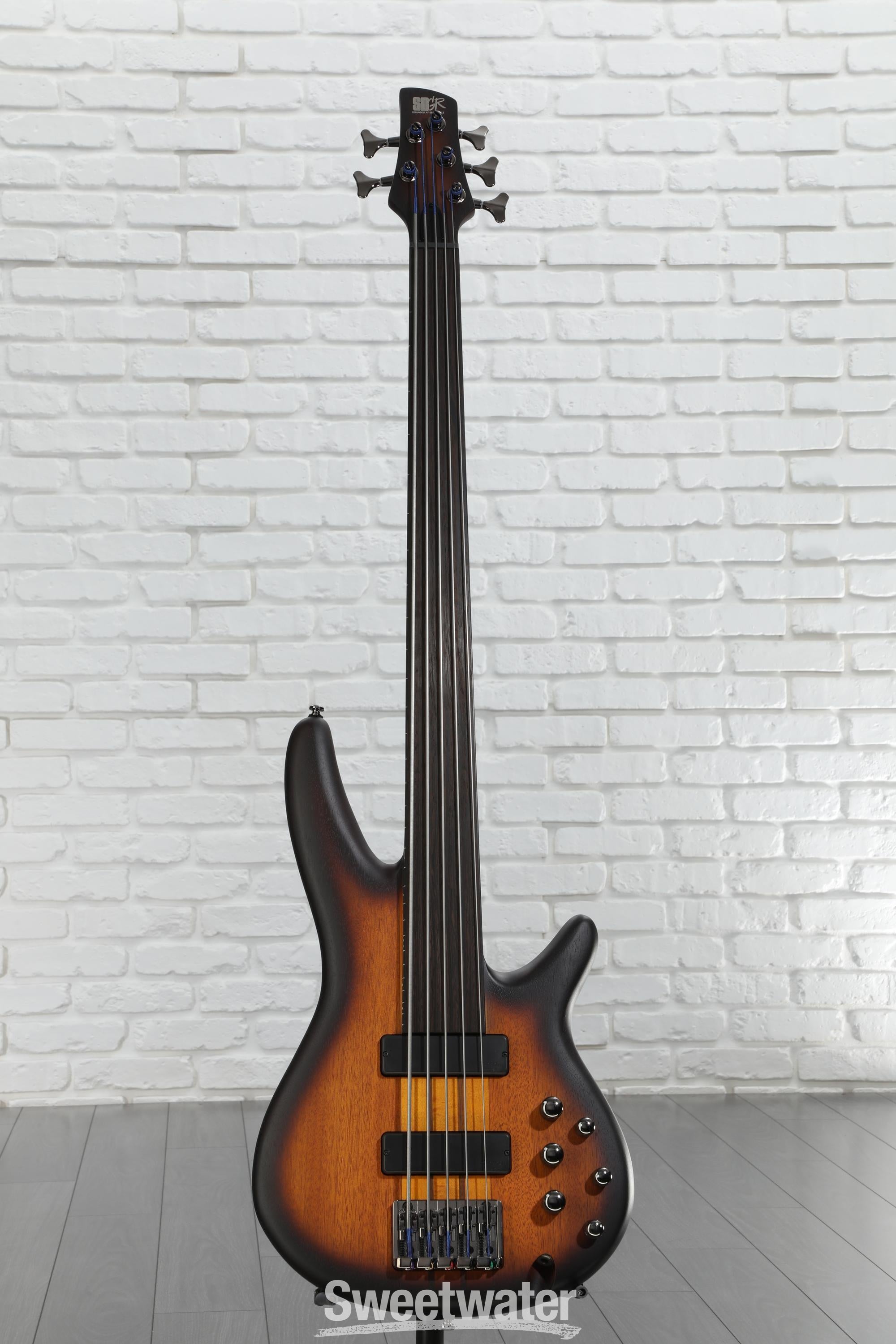 Ibanez Bass Workshop SRF705 Fretless Bass Guitar - Brown Burst