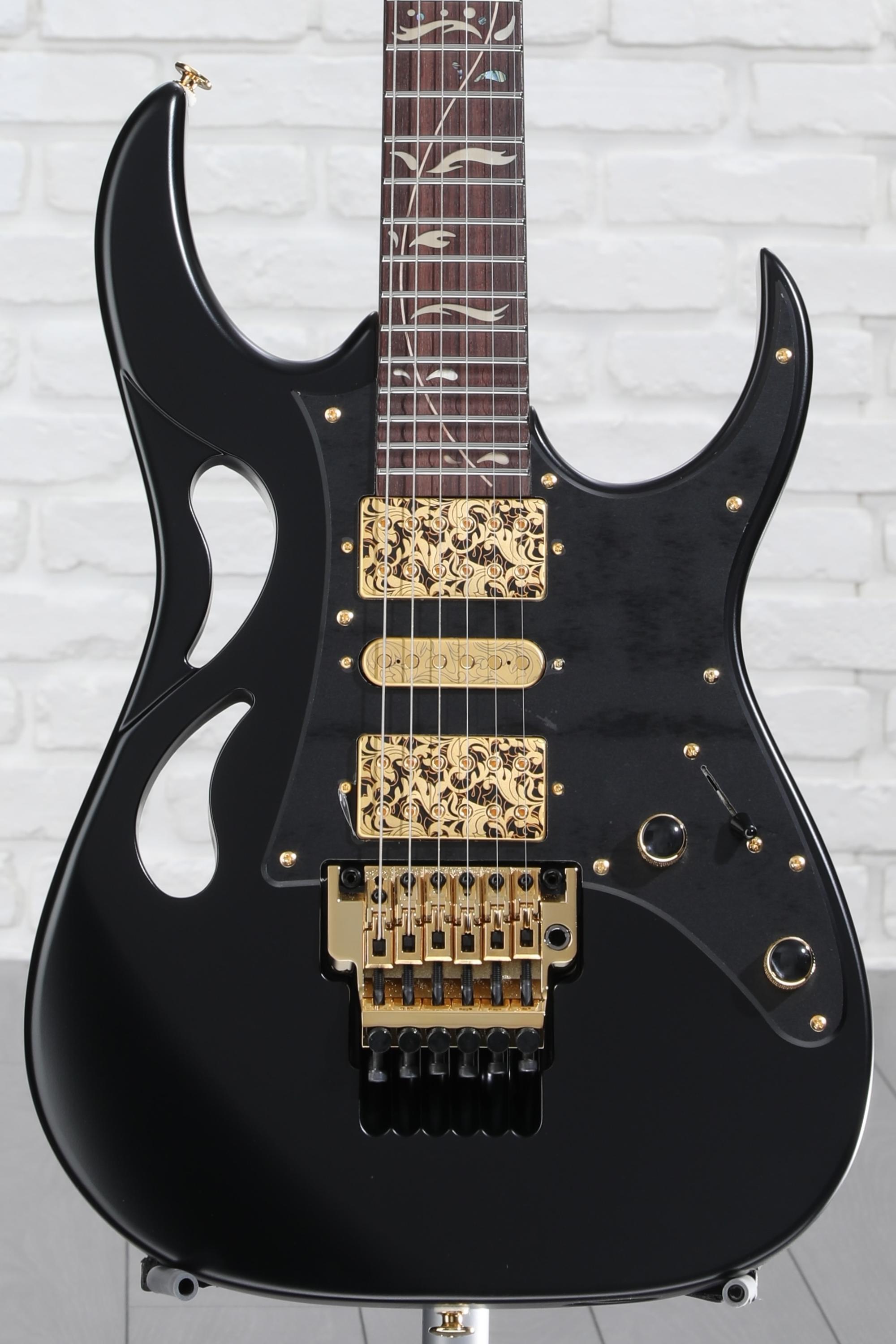 Ibanez Steve Vai Signature PIA3761 Electric Guitar - Onyx Black | Sweetwater