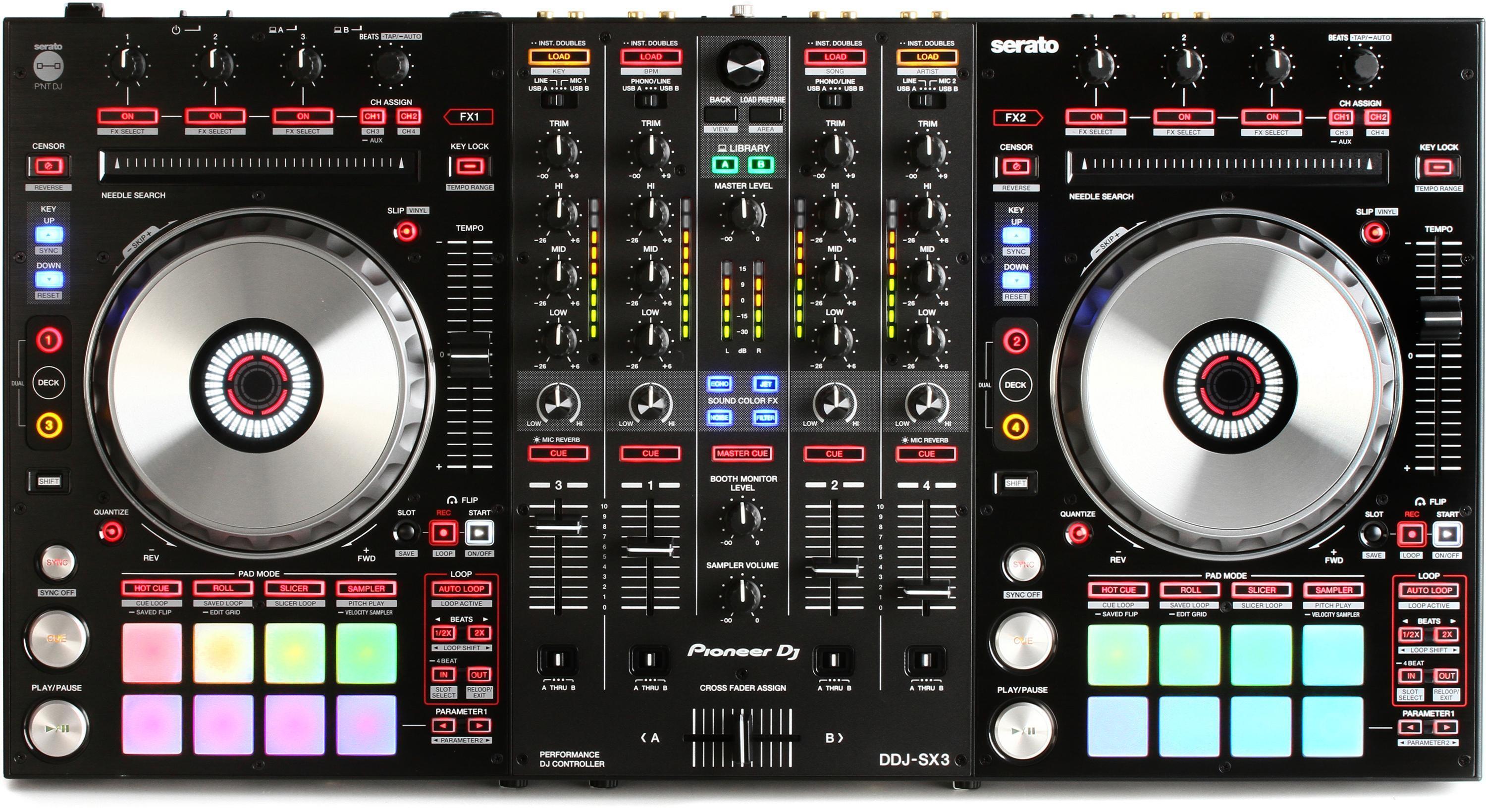 Pioneer DJ DDJSX3 4-deck Serato DJ Pro Controller | Sweetwater