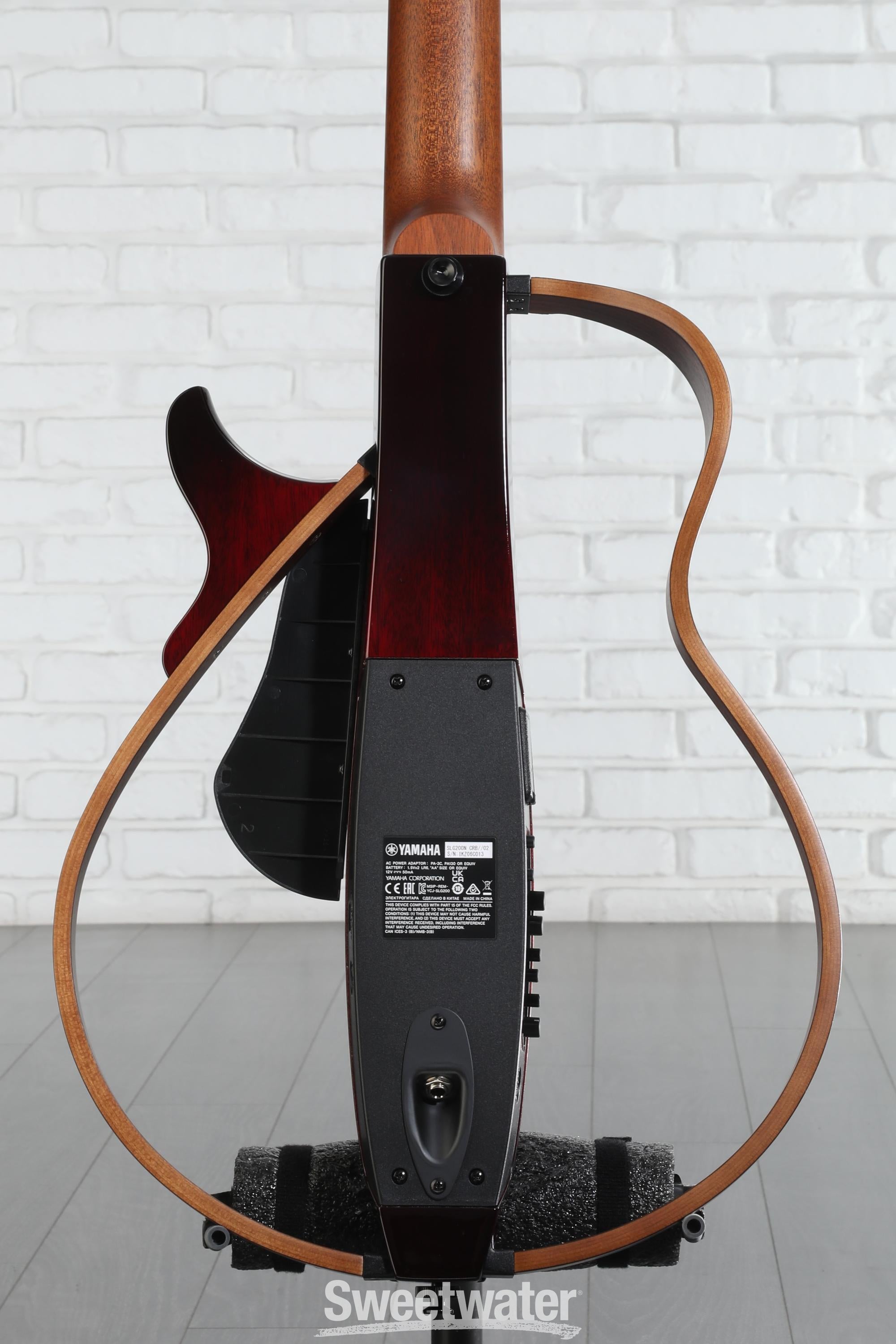 Yamaha SLG200N Silent Nylon-String Guitar - Crimson Red Burst