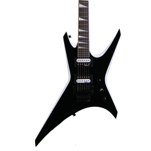 Jackson JS32 Warrior - Black with White Bevels | Sweetwater Jackson JS32 Warrior - Black with White Bevels | Sweetwater
