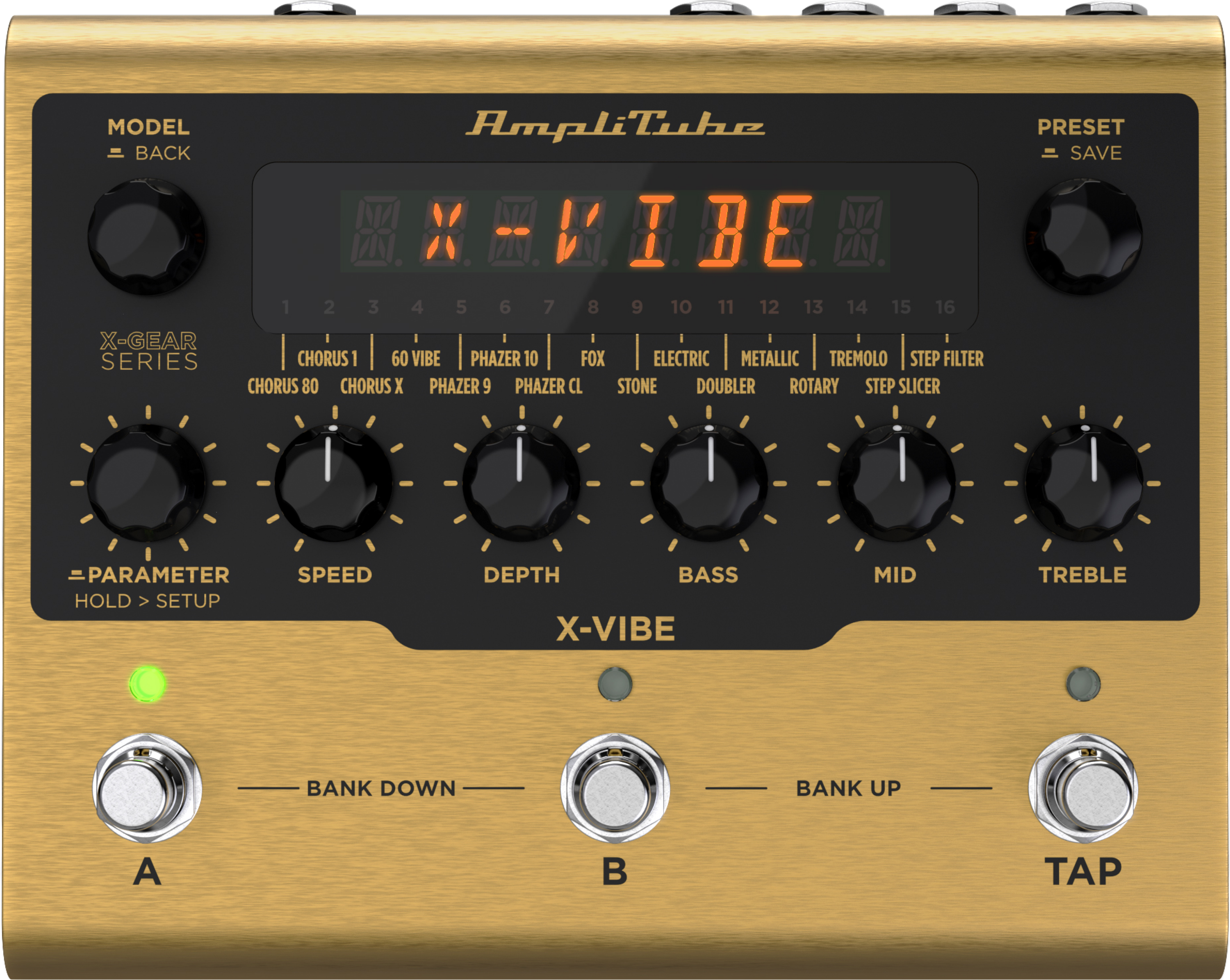 IK Multimedia AmpliTube X-Vibe Modulation Pedal | Sweetwater IK Multimedia AmpliTube X-Vibe Modulation Pedal | Sweetwater