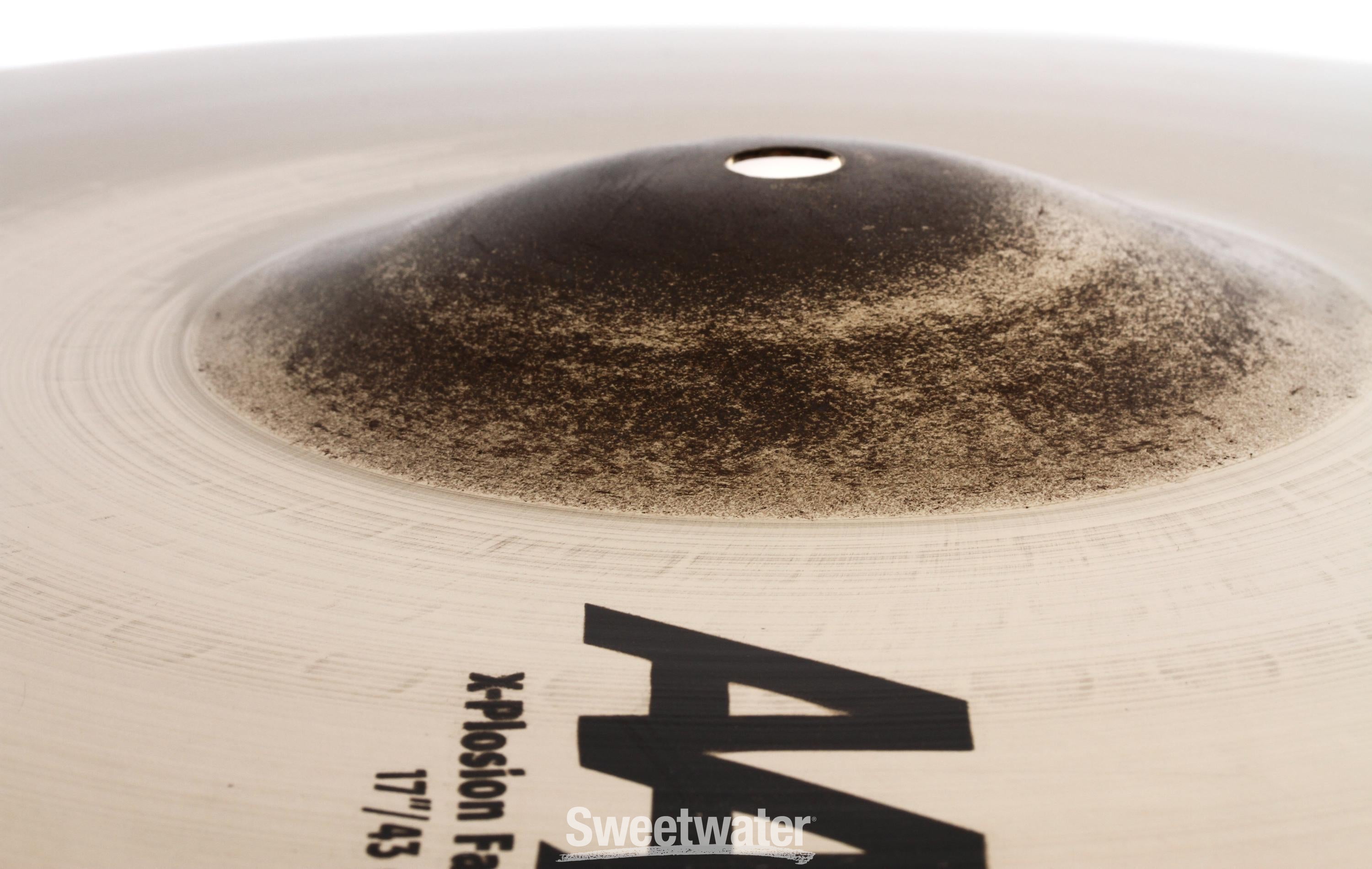 Sabian 17 inch AAX X-Plosion Fast Crash Cymbal - Brilliant Finish