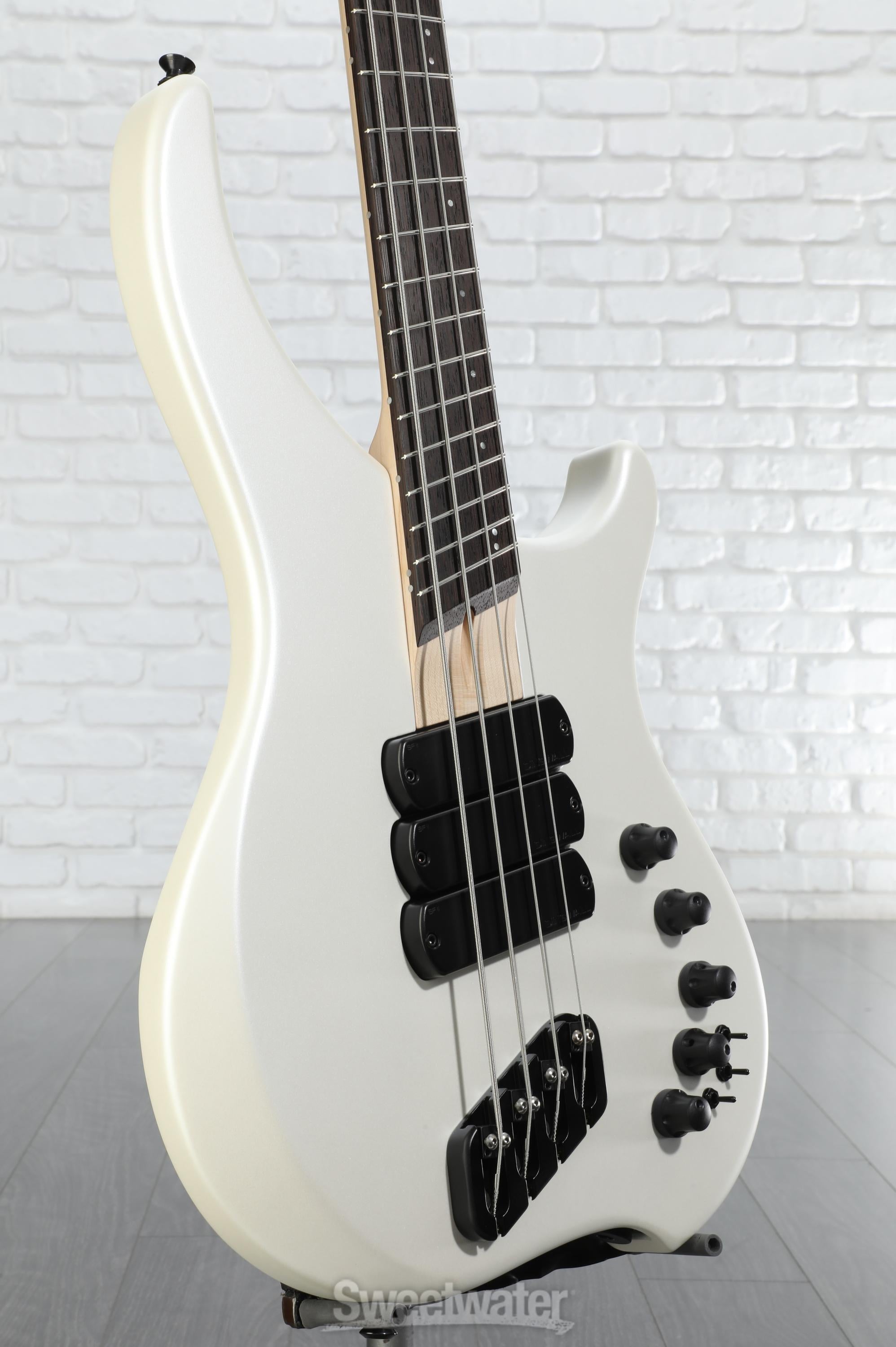 Dingwall Guitars ABZ 4-string Electric Bass - Ducati Matte Pearl White
