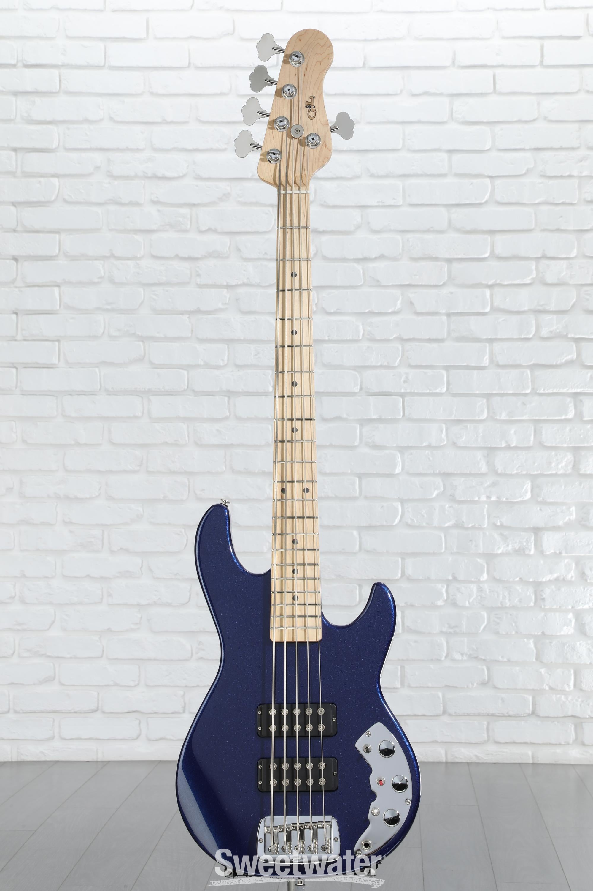 G&L Tribute Series L-2500 5 String Bass Guitar - Blue
