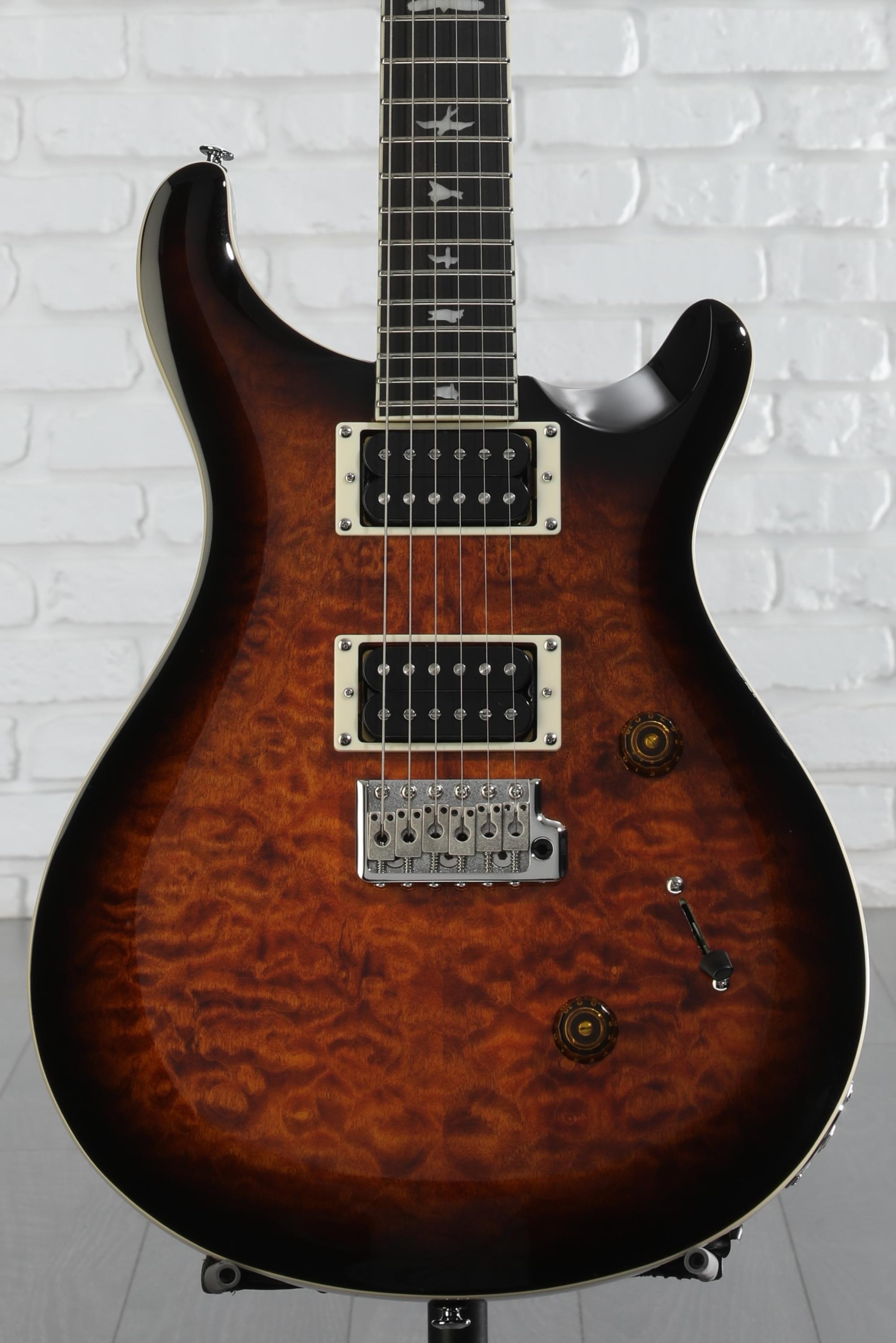 PRS SE Custom 24 Electric Guitar - Quilted Black Gold