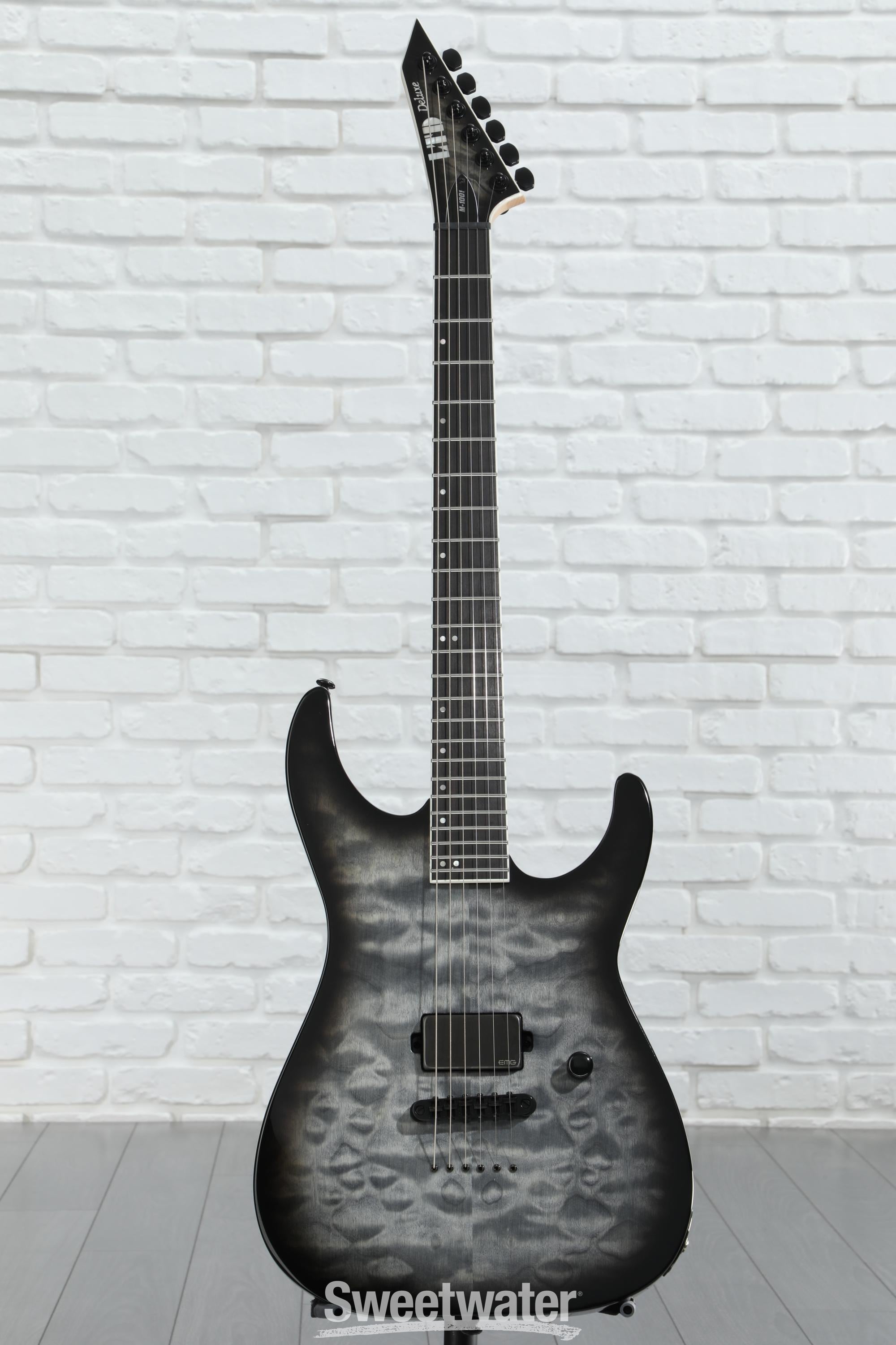 ESP LTD M-1001 NT Electric Guitar - Charcoal Burst | Sweetwater