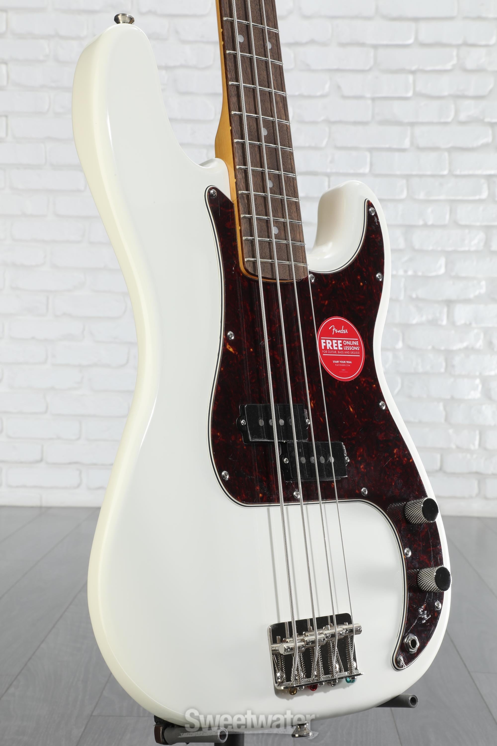 ベース Squier classic vibe precision bass White Squier Classic Vibe '60s Precision Bass - Olympic White