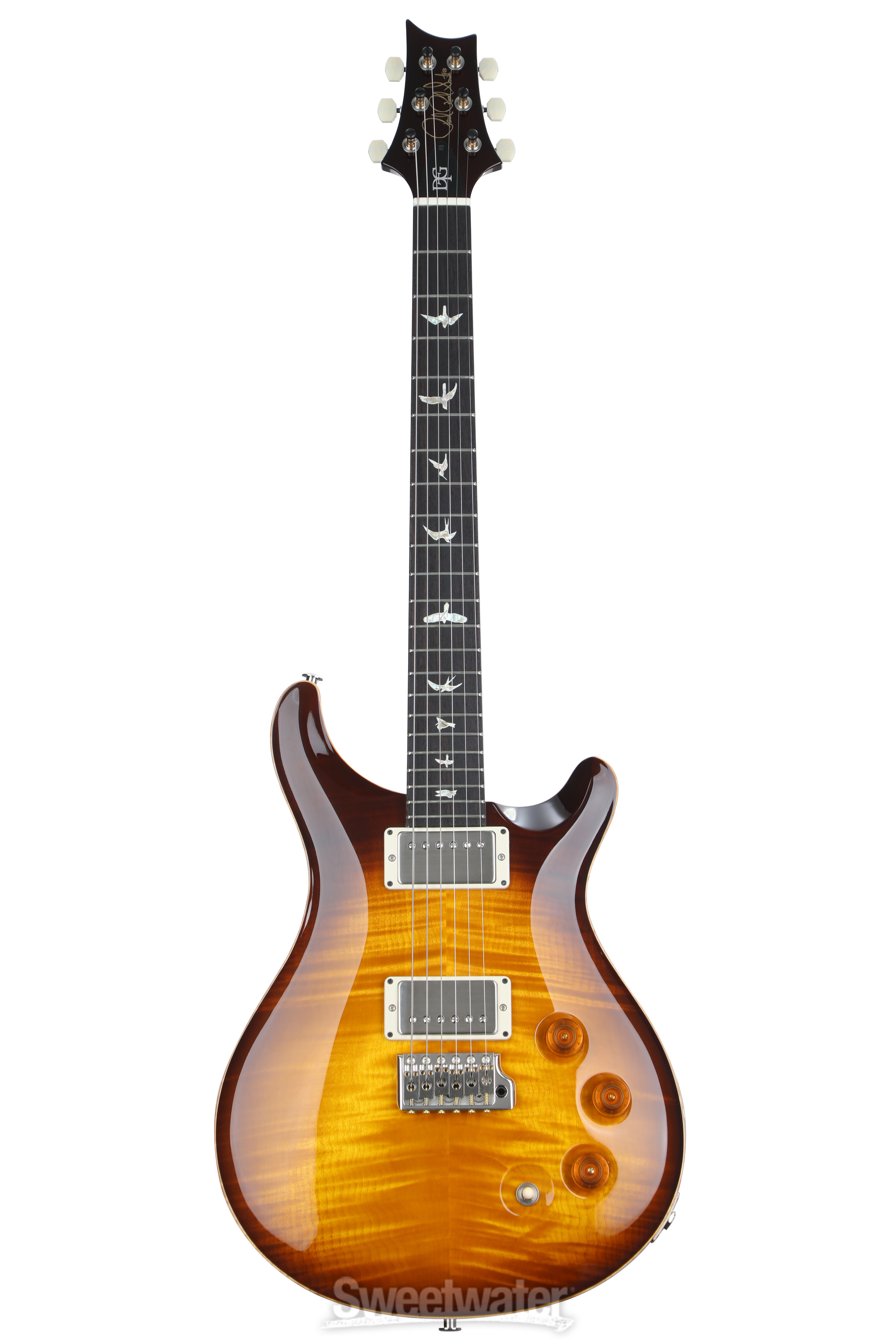 PRS DGT Electric Guitar with Bird Inlays - McCarty Tobacco