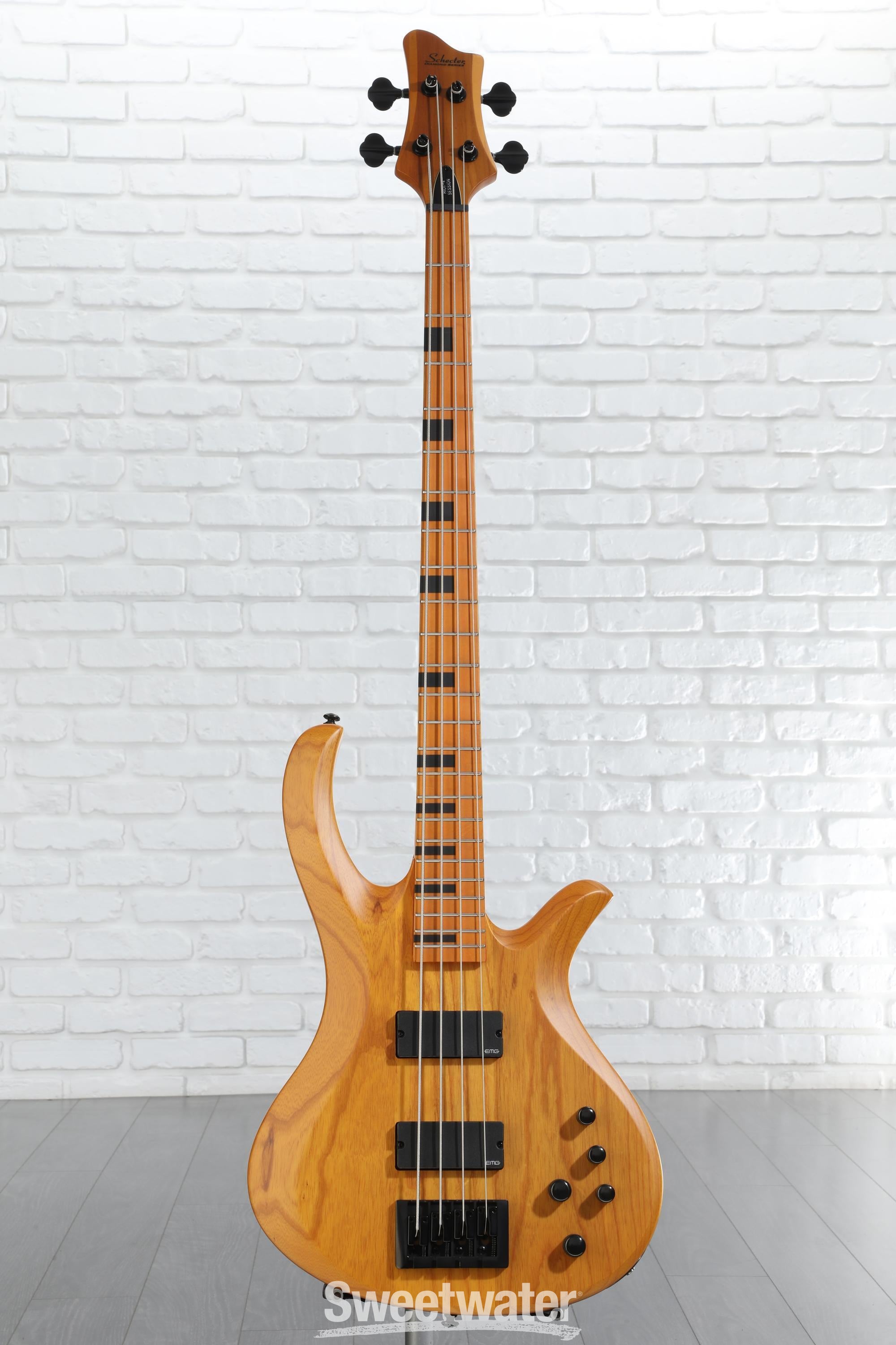 Schecter Session Riot-4 Bass Guitar - Aged Natural Satin
