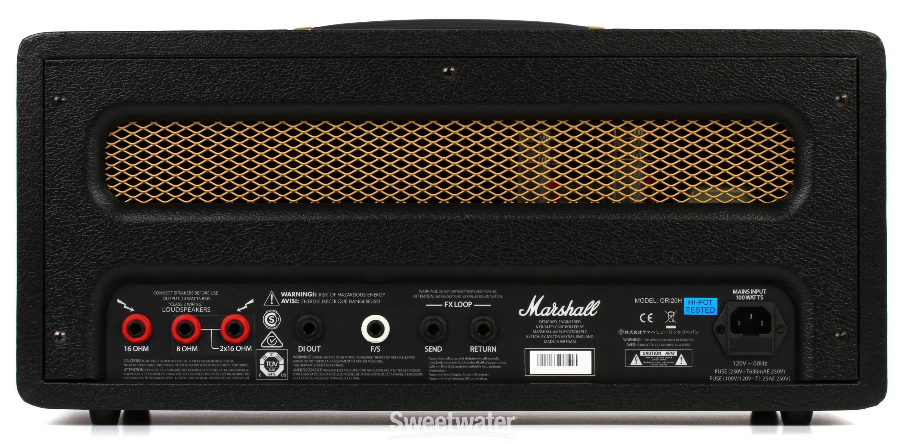 Marshall ORI20H Origin 20-watt Tube Head | Sweetwater