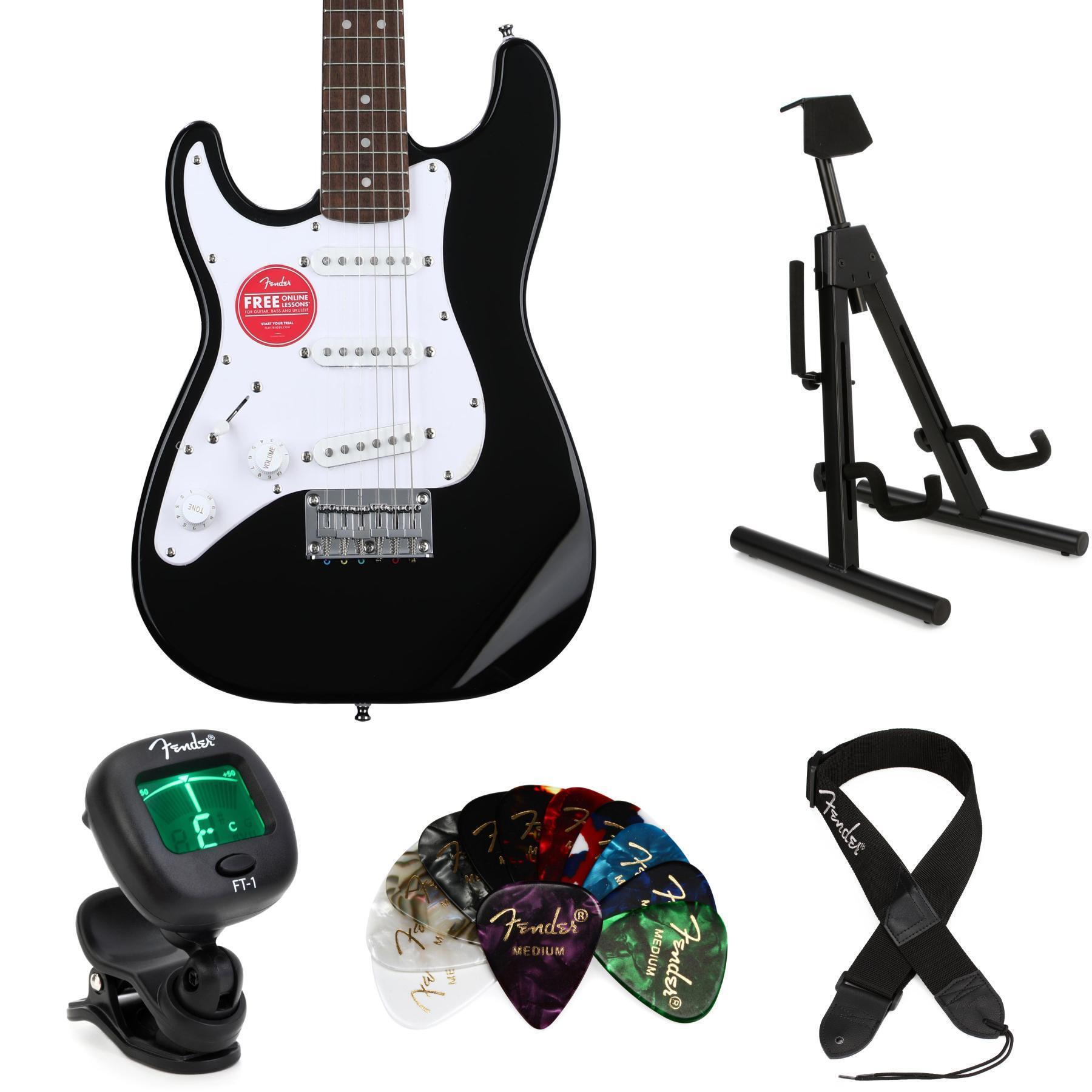 Squier Mini Stratocaster Left-handed Electric Guitar - Black