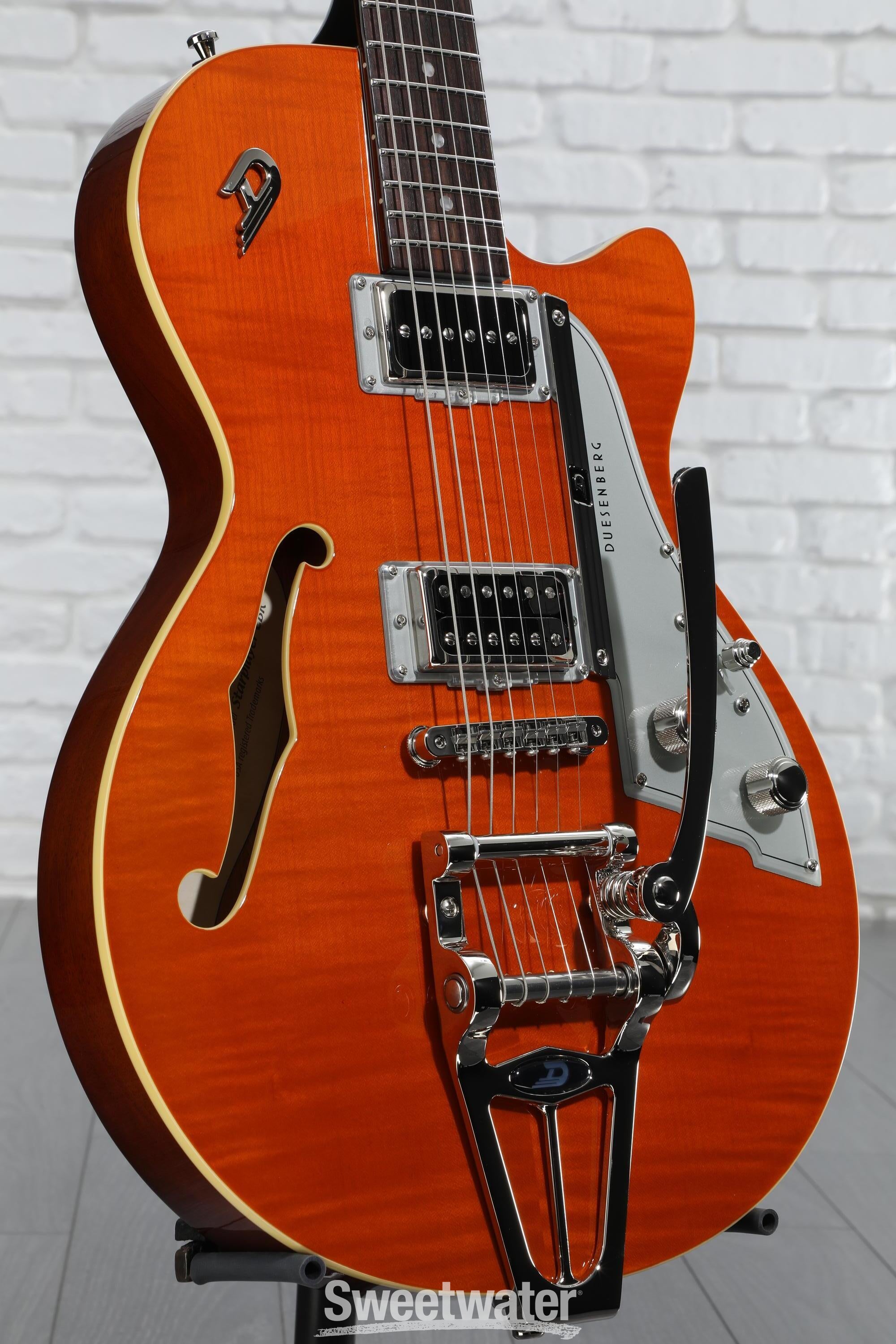 ギター Duesenberg Duesenberg Starplayer TV - red sparkle Semi-hollow electric