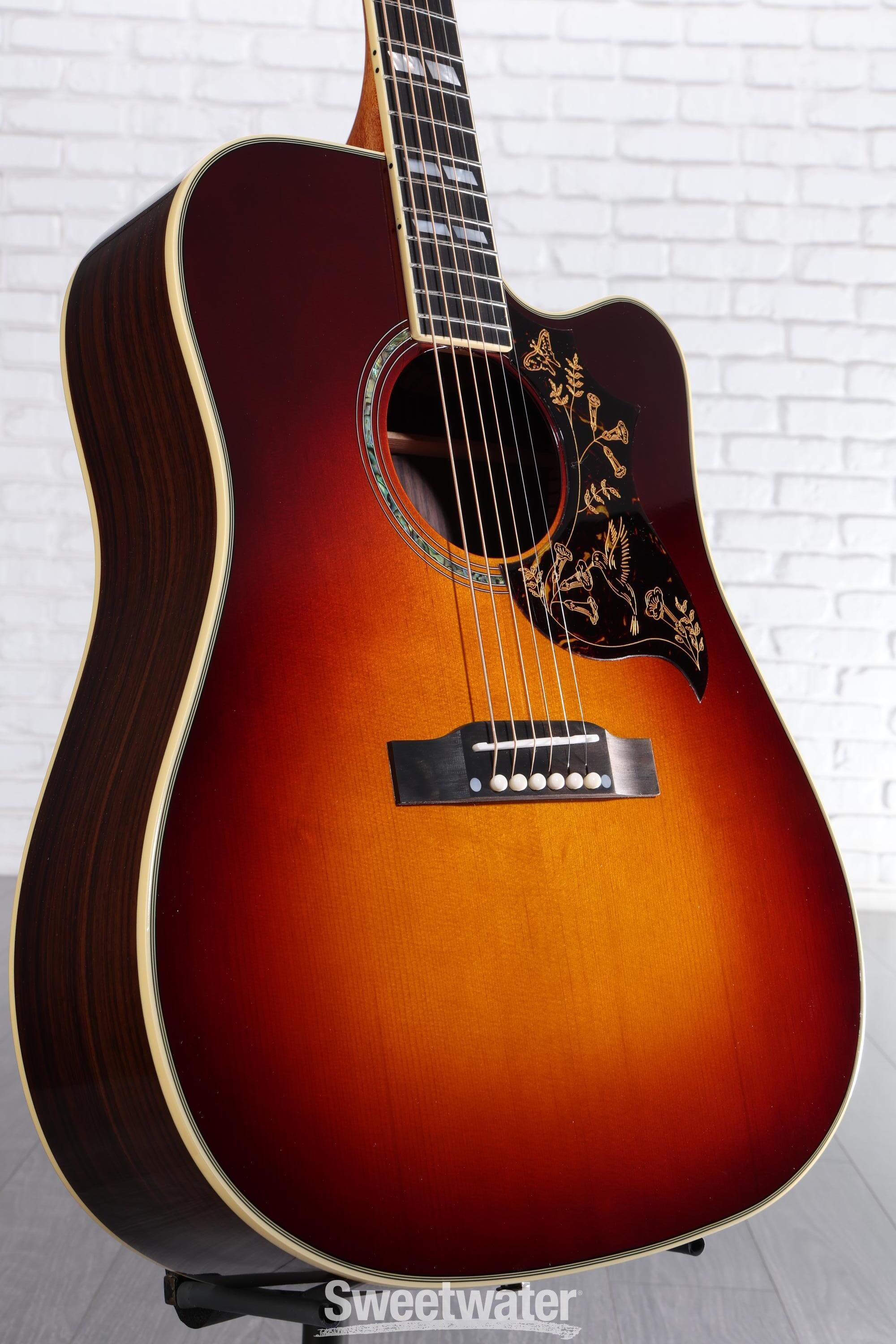 Photo of Epiphone Hummingbird Deluxe EC Acoustic-electric Guitar - Autumn Burst