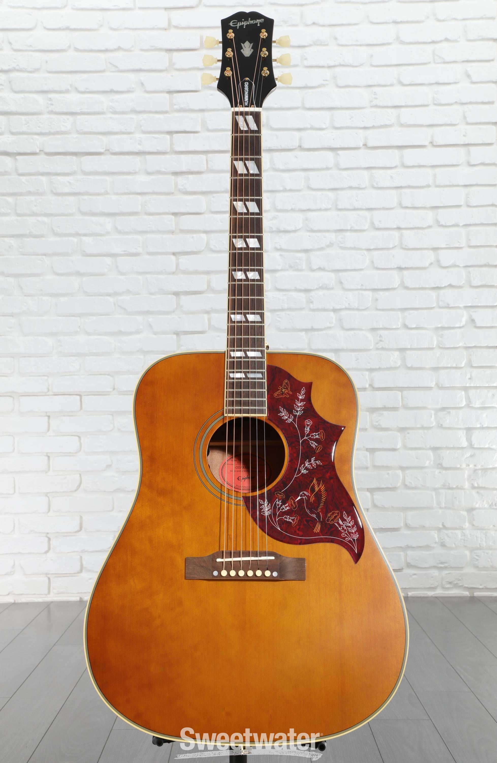 Epiphone Hummingbird Acoustic Guitar - Aged Natural Antique Gloss