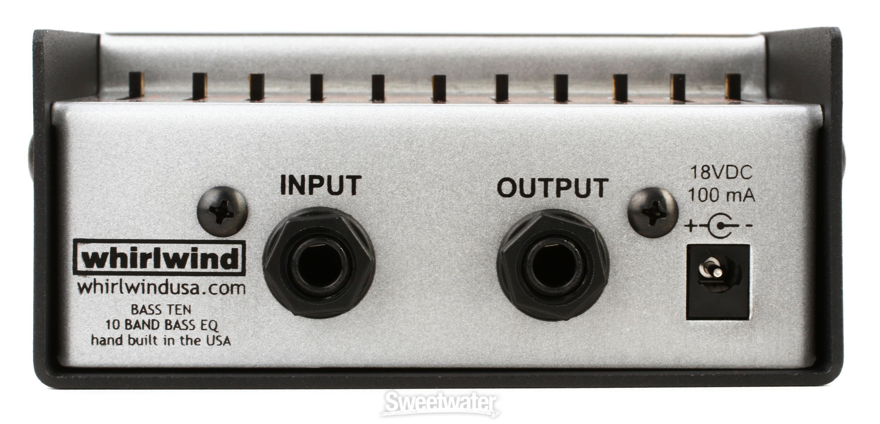 Whirlwind Bass Ten 10-band Bass EQ Pedal | Sweetwater
