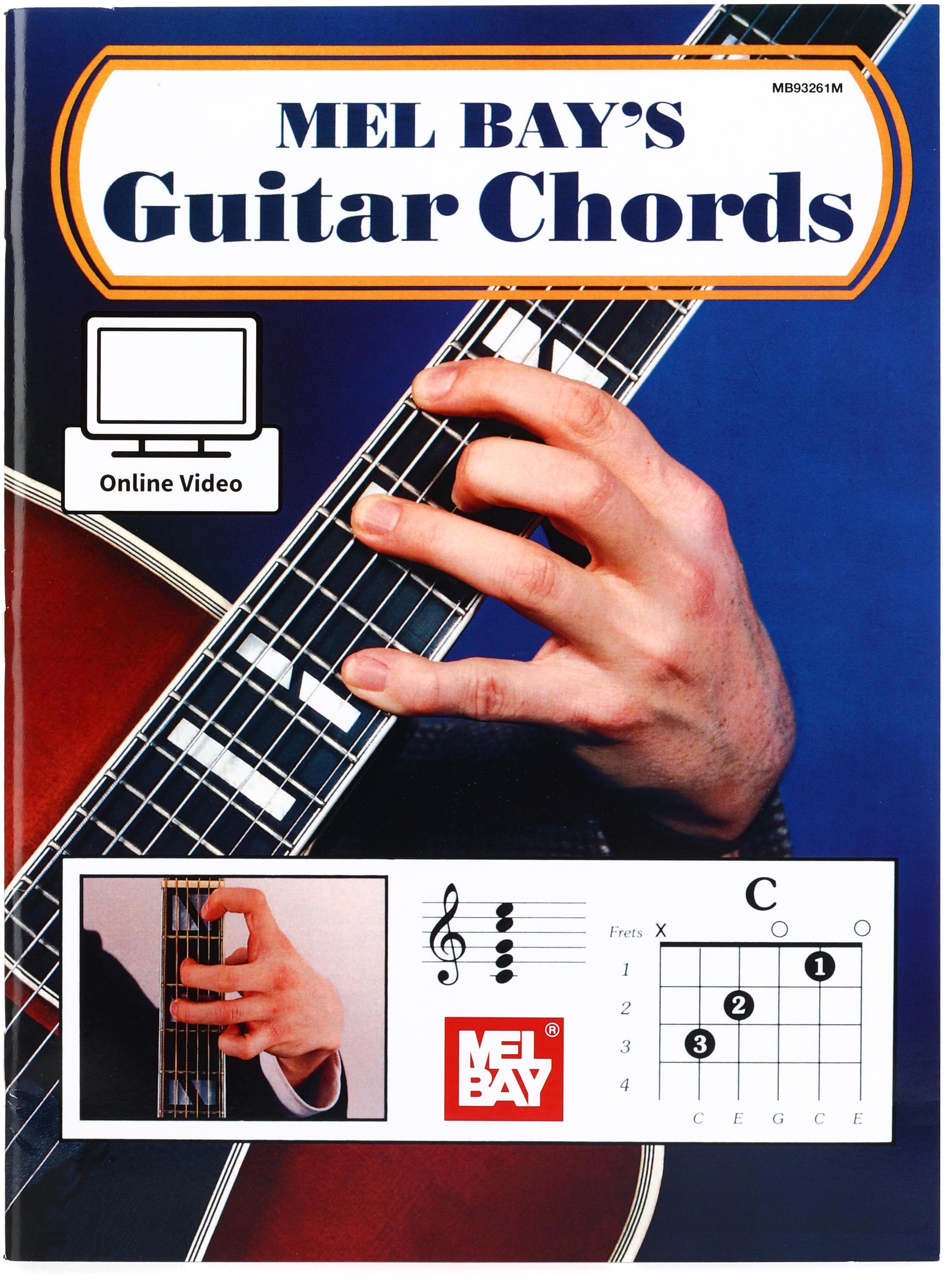 Mel Bay Guitar Chords Reference Book with Online Videos Sweetwater