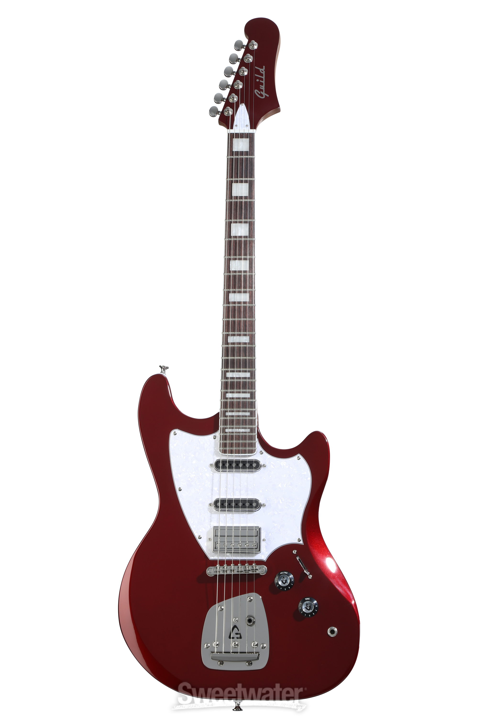 Guild Surfliner Deluxe Solidbody Electric Guitar - Scarlett Red