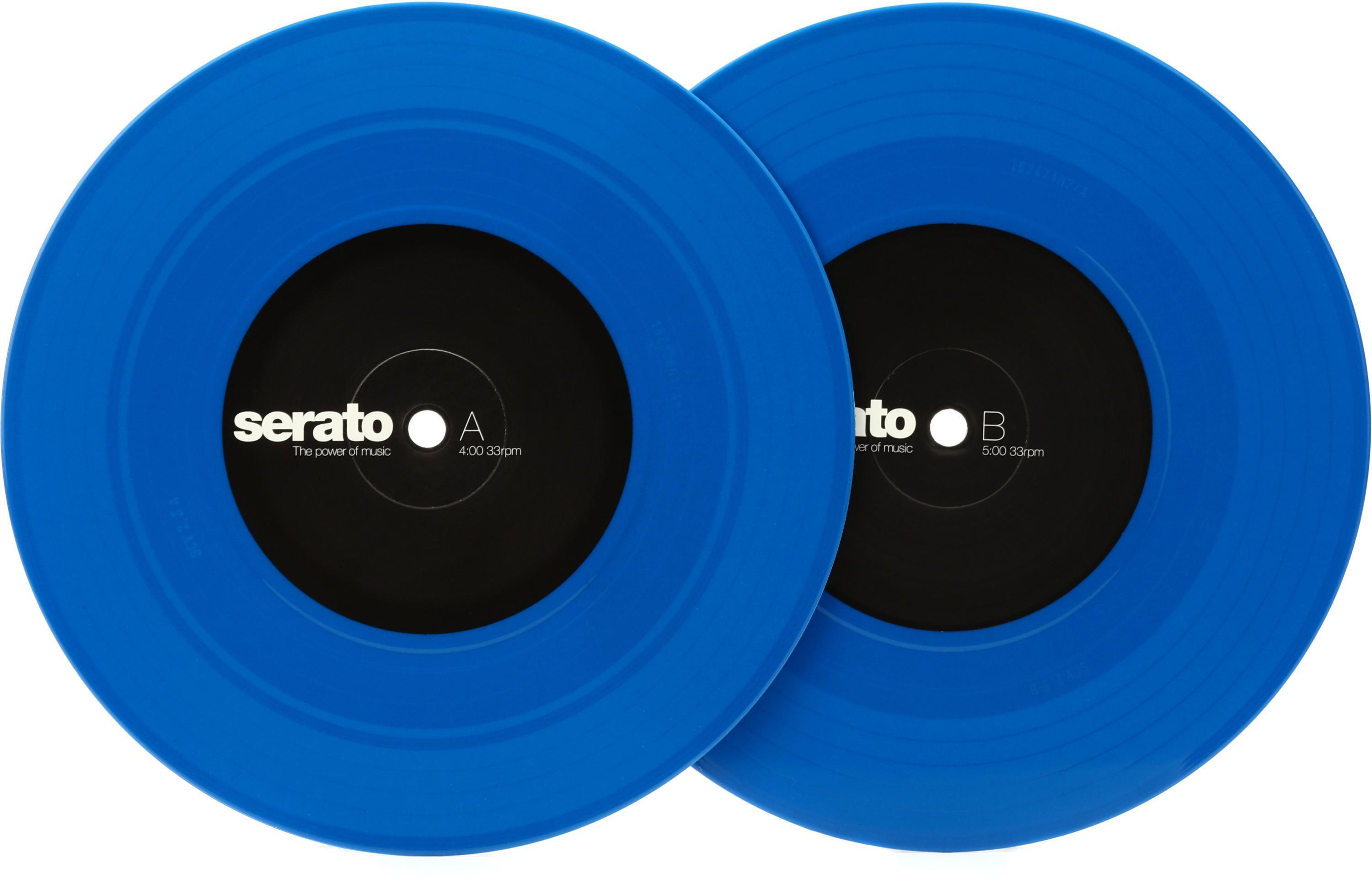 Serato 7 inch Control Vinyl Pair - Blue | Sweetwater
