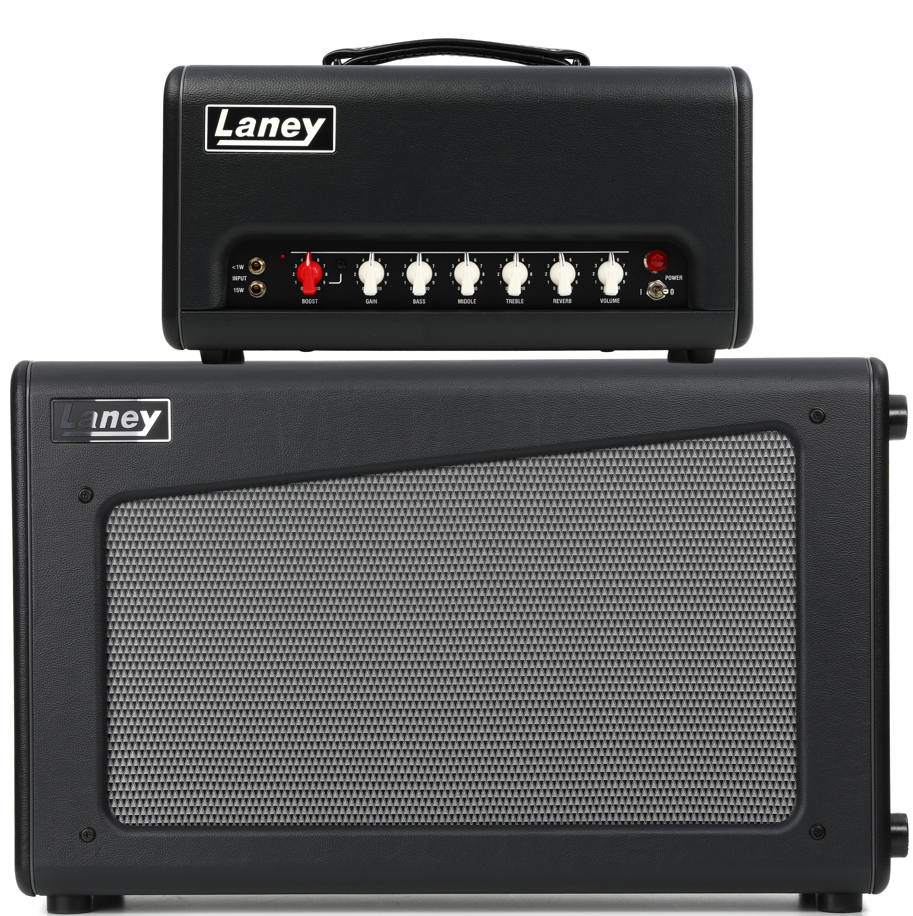 Laney Cub-Supertop 15-watt Guitar Amplifier Head and 2 x 12-inch
