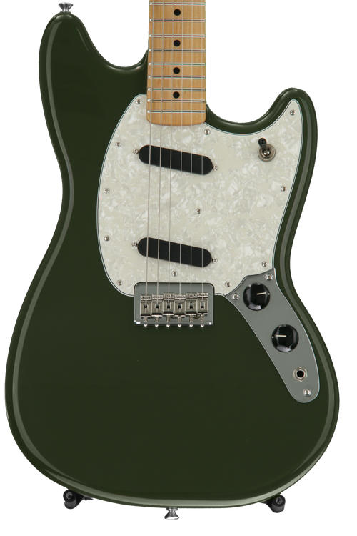 Fender Mexico Mustang Olive ムスタング Fender Mustang - Olive with Maple Fingerboard Reviews