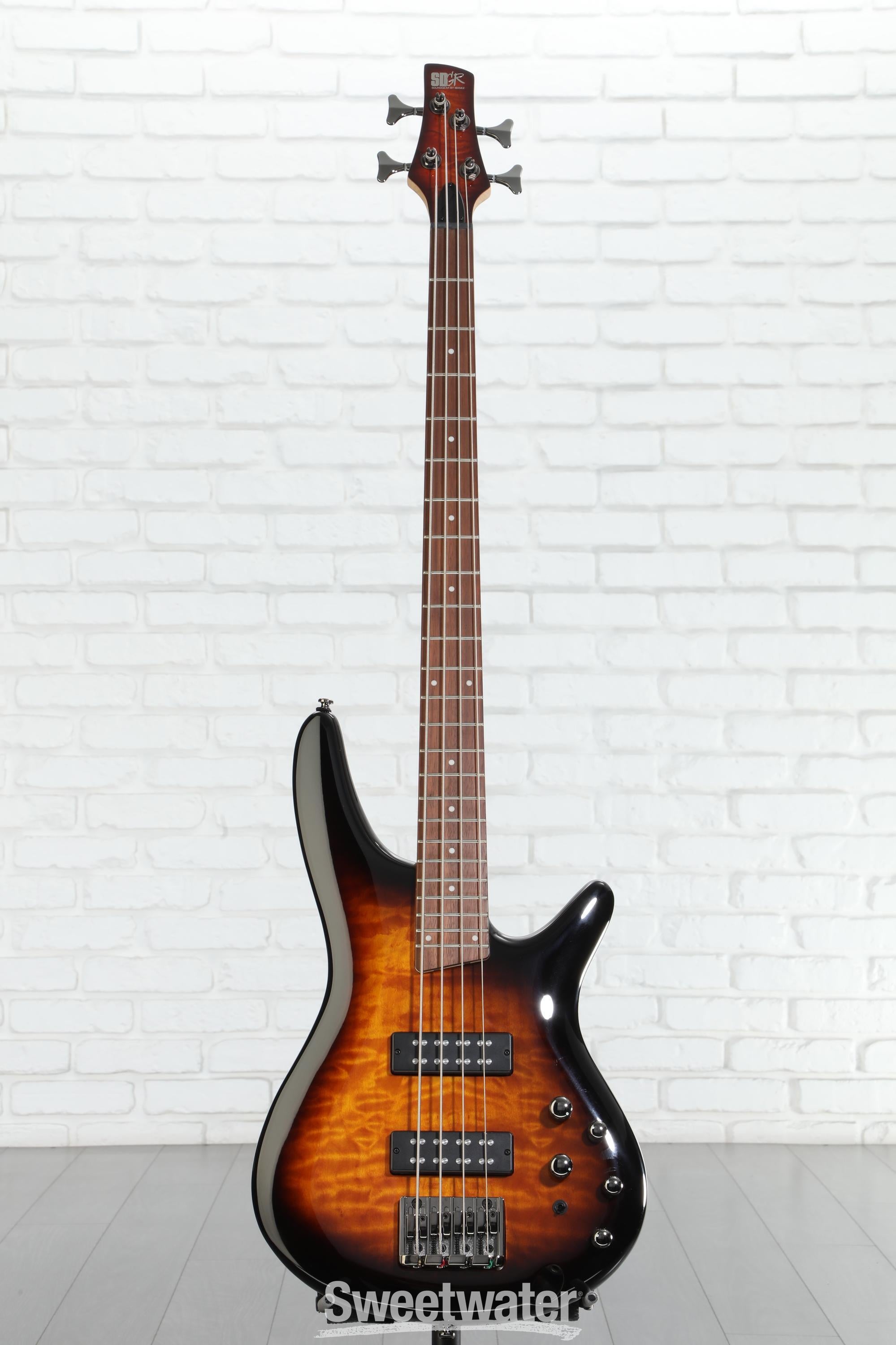 Ibanez Standard SR400EQM Bass Guitar - Dragon Eye Burst | Sweetwater