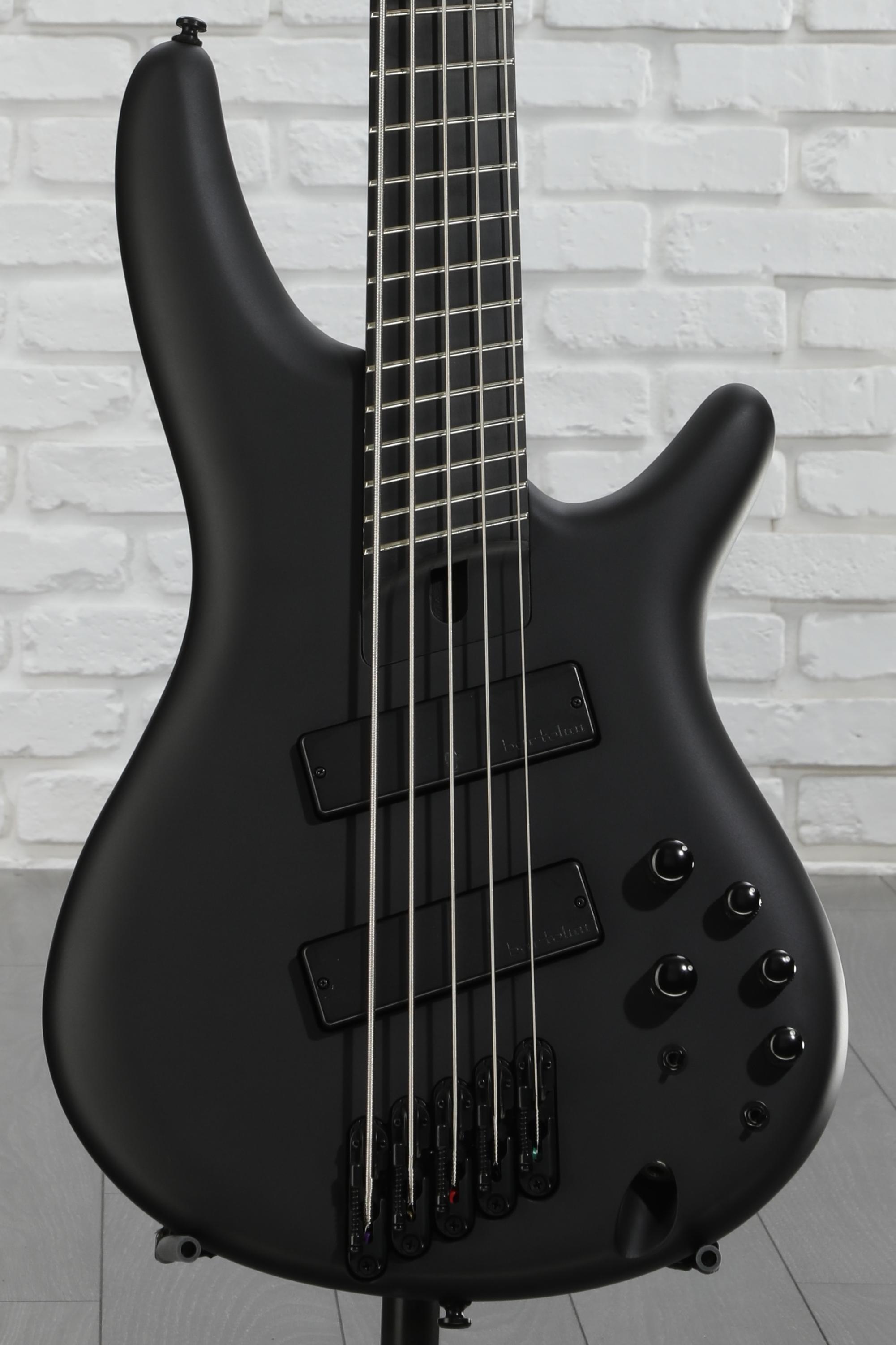Ibanez Iron Label SRMS625EX - Black Flat | Sweetwater