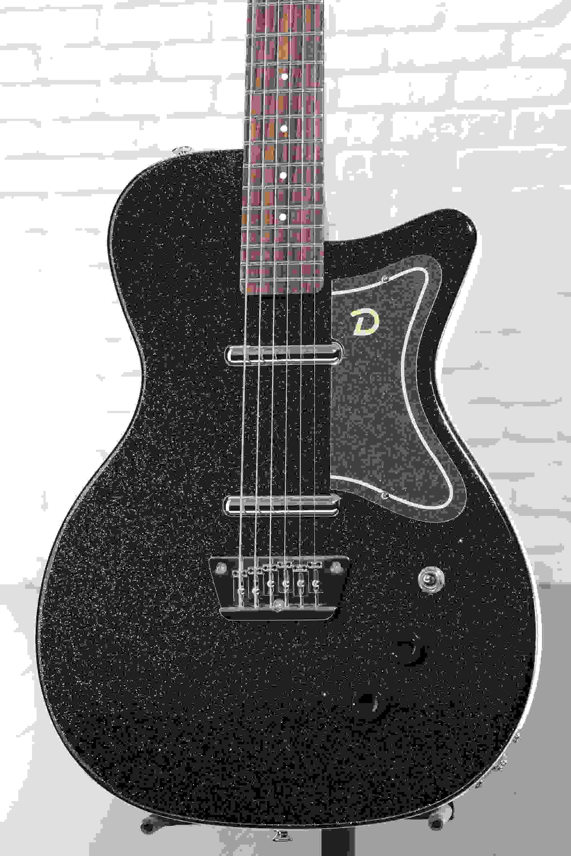 Danelectro Baritone Electric Guitar - Black Metalflake