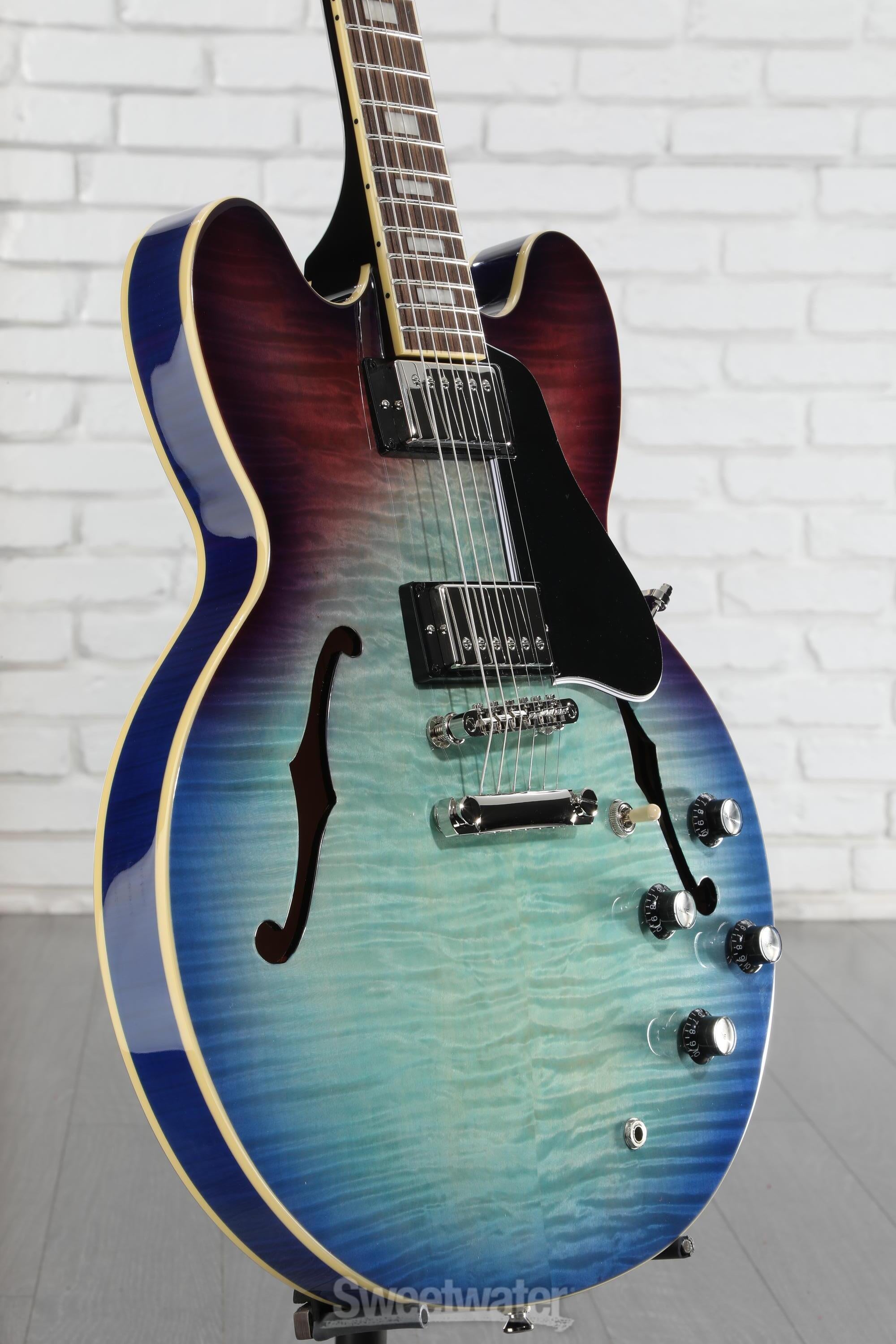 Epiphone ES-335 Figured Semi-hollowbody - Blueberry Burst