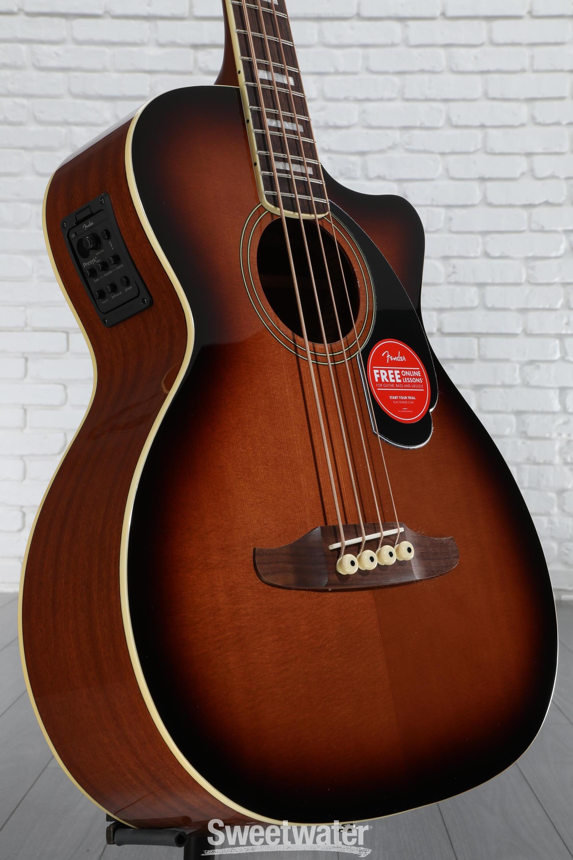 Fender Kingman Acoustic-electric Bass - Shaded Edge Burst
