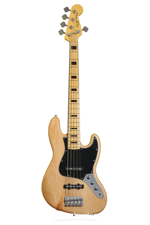 Squier Vintage Modified Jazz Bass V - Natural Reviews | Sweetwater