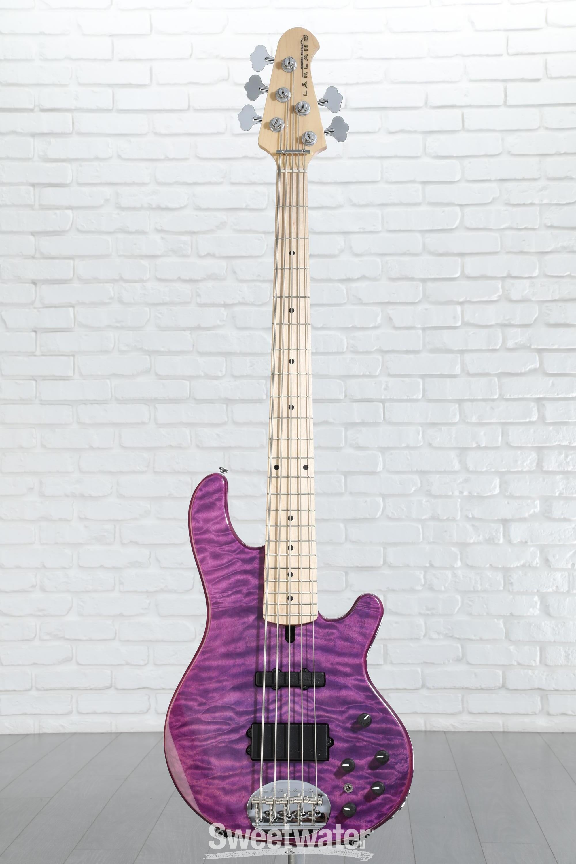 Lakland Skyline 55-02 Deluxe Bass Guitar - Translucent