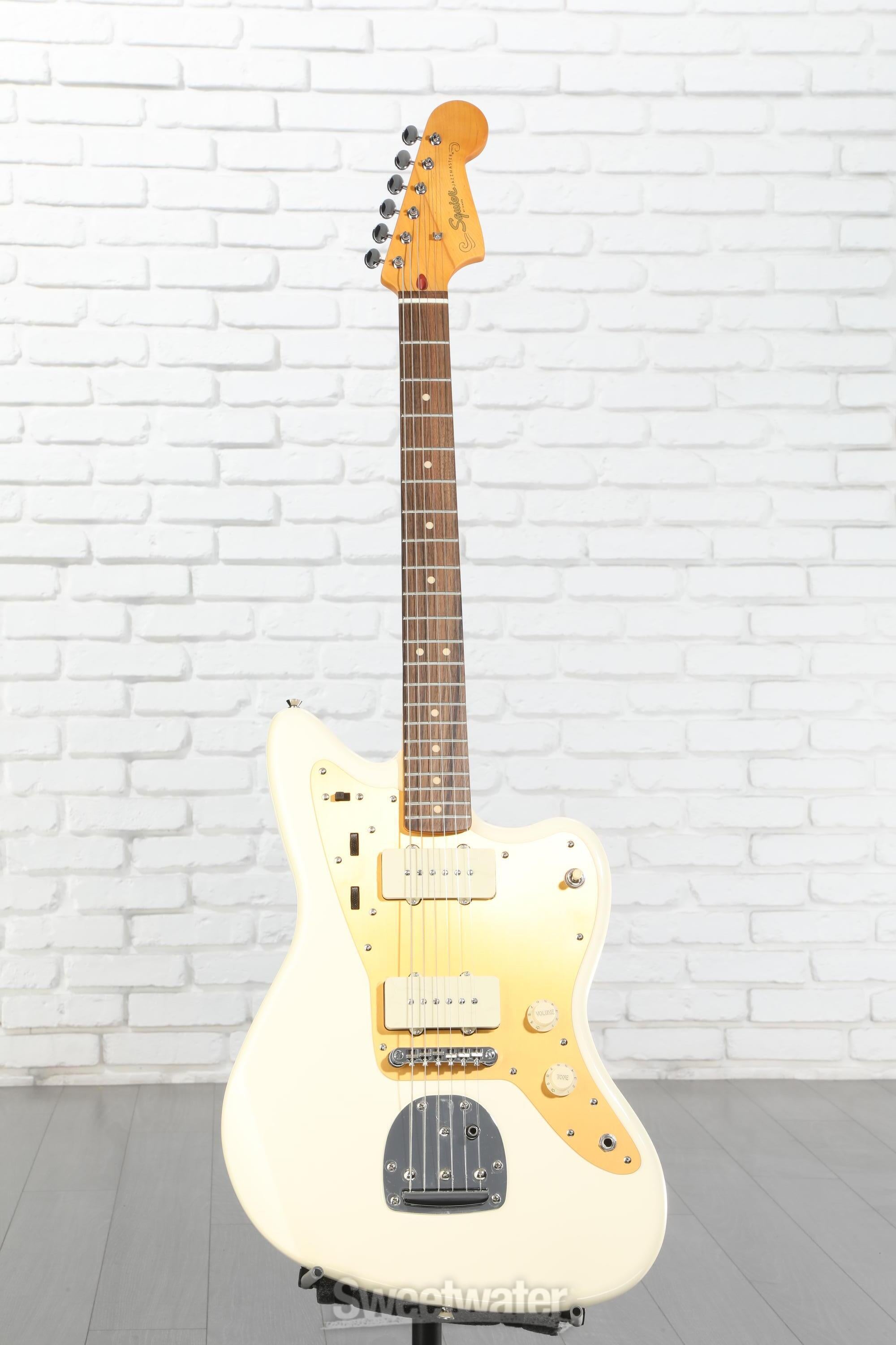 Squier J Mascis Signature Jazzmaster - Vintage White with Indian