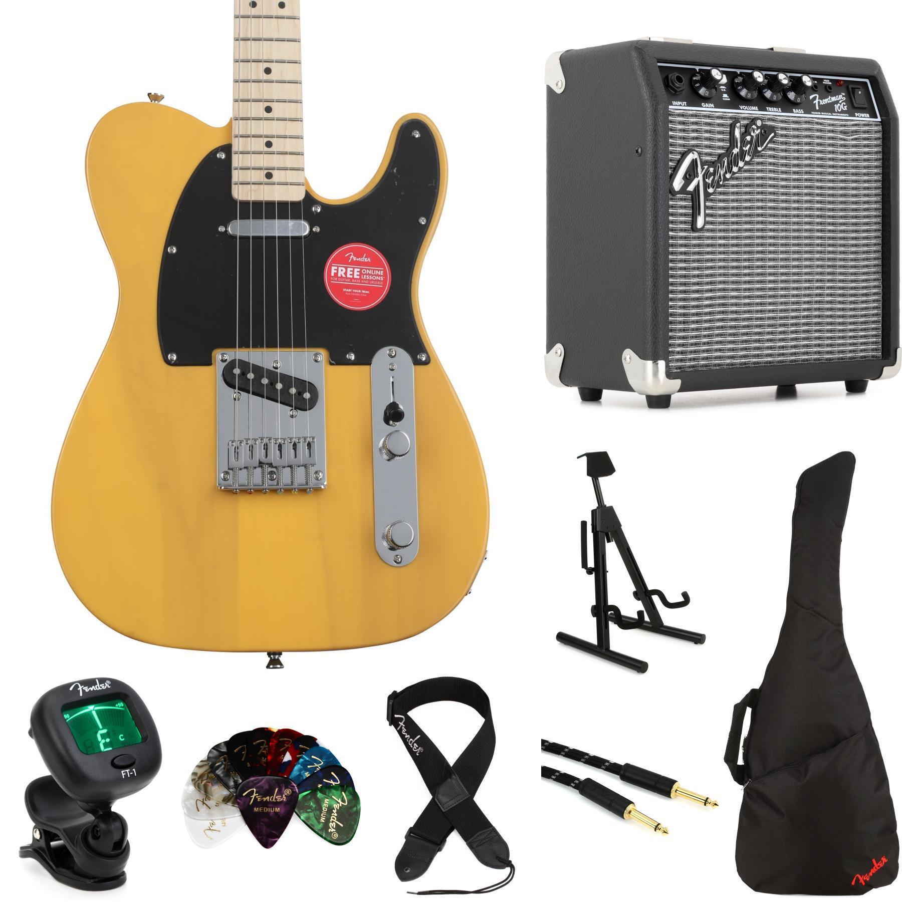 Chitarra Elettrica Squier Sonic Telecaster By Fender - Corpo Leggero, Pickup Single-Coil, Colore Butterscotch - Foto 8