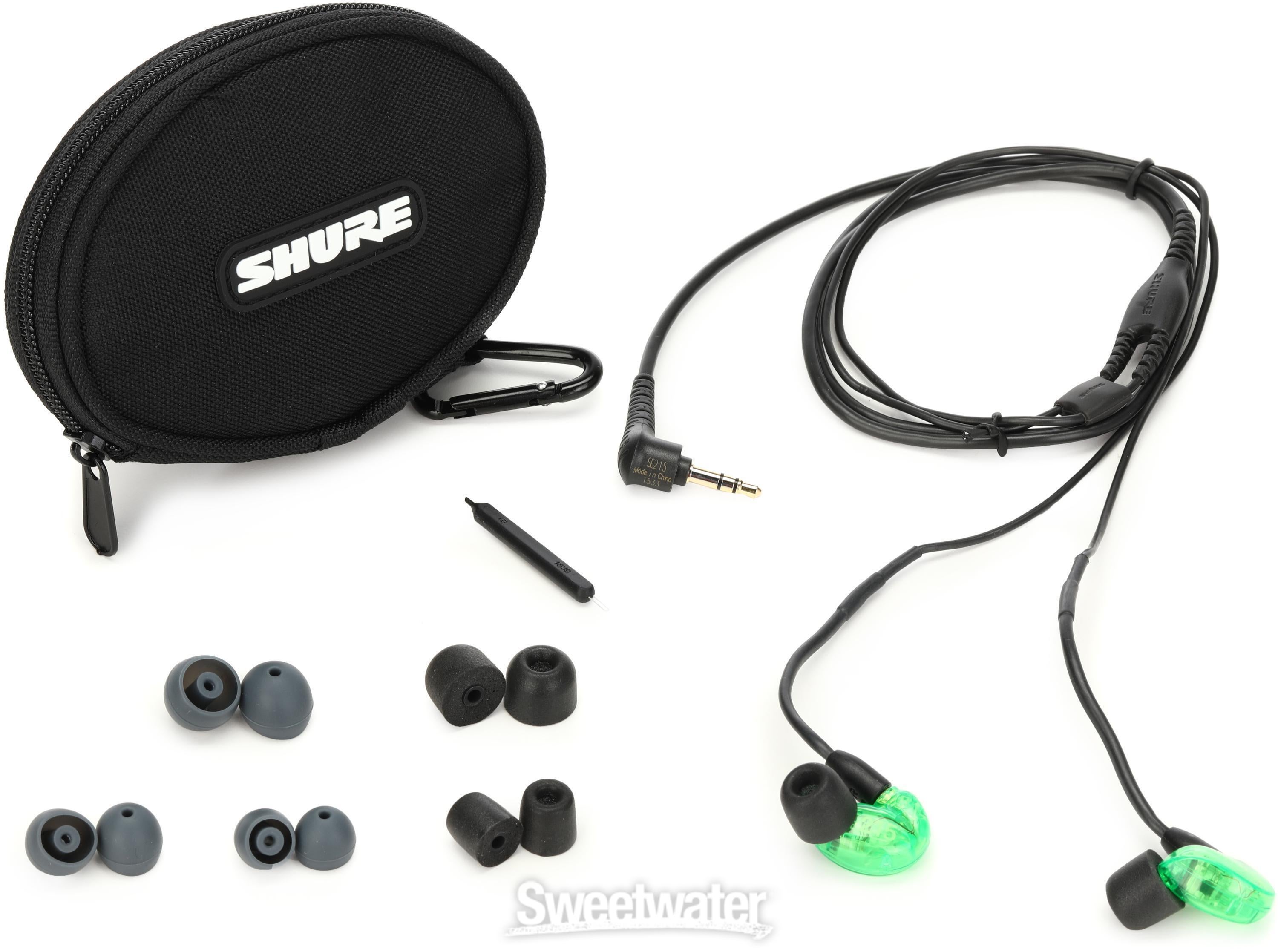 Shure SE215 Sound Isolating Earphones - Limited Edition Green