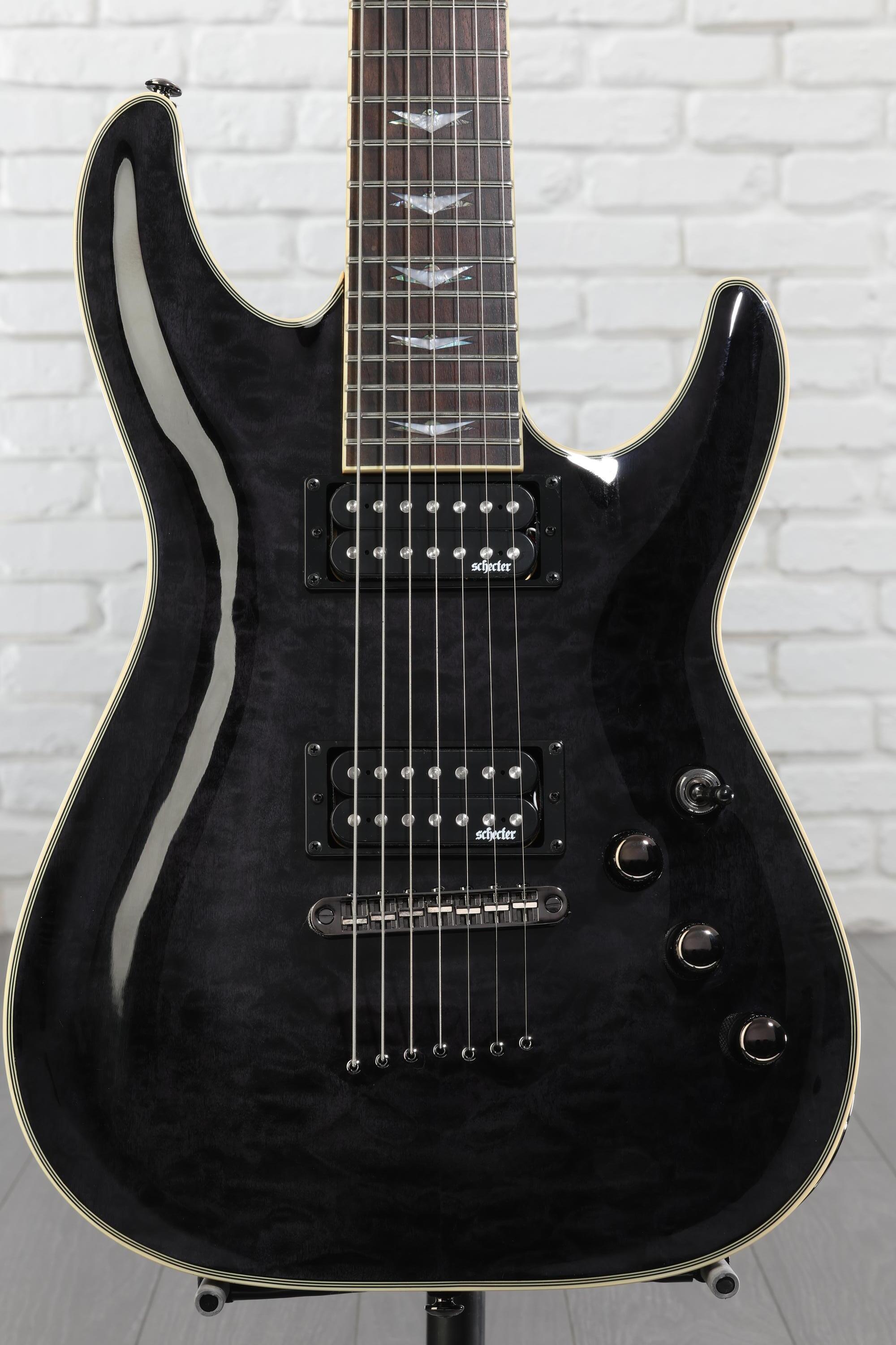 Schecter Omen Extreme-7 Electric Guitar - See Thru Black | Sweetwater
