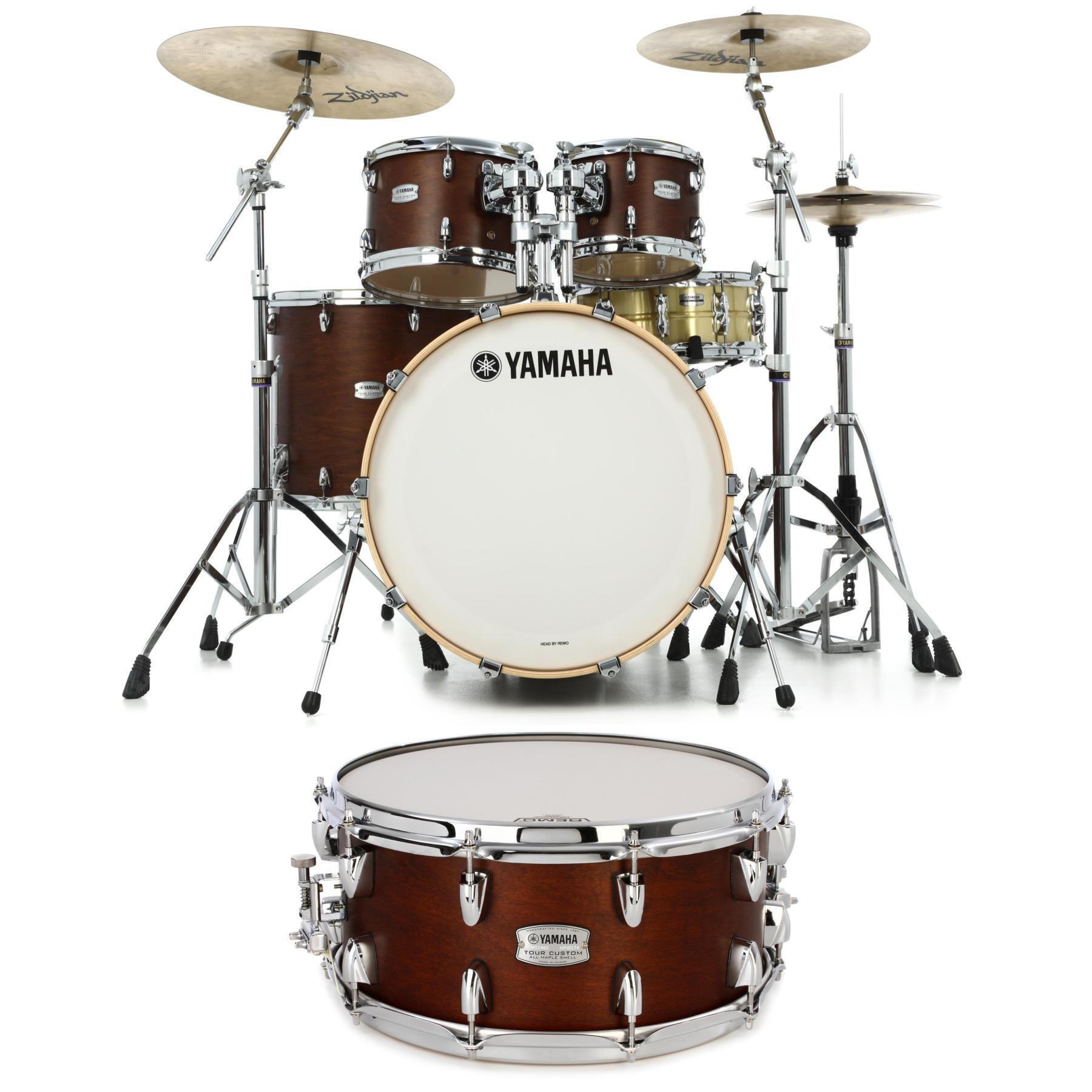Yamaha TMP2F4 Tour Custom 4-piece Shell Pack - Chocolate Satin