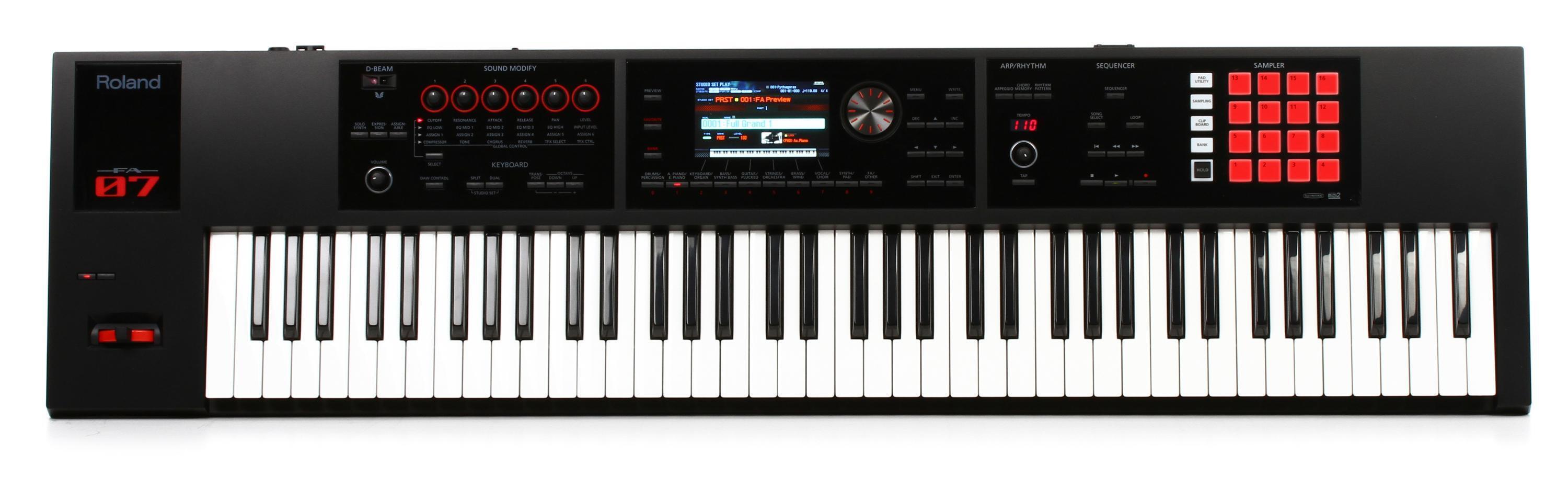 Roland FA-07 76-key Music Workstation | Sweetwater