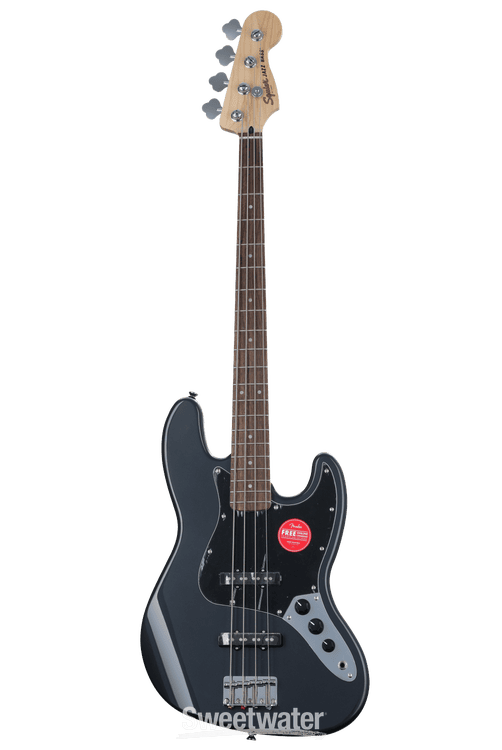 Squier Affinity Series Jazz Bass - Charcoal Frost Metallic with 