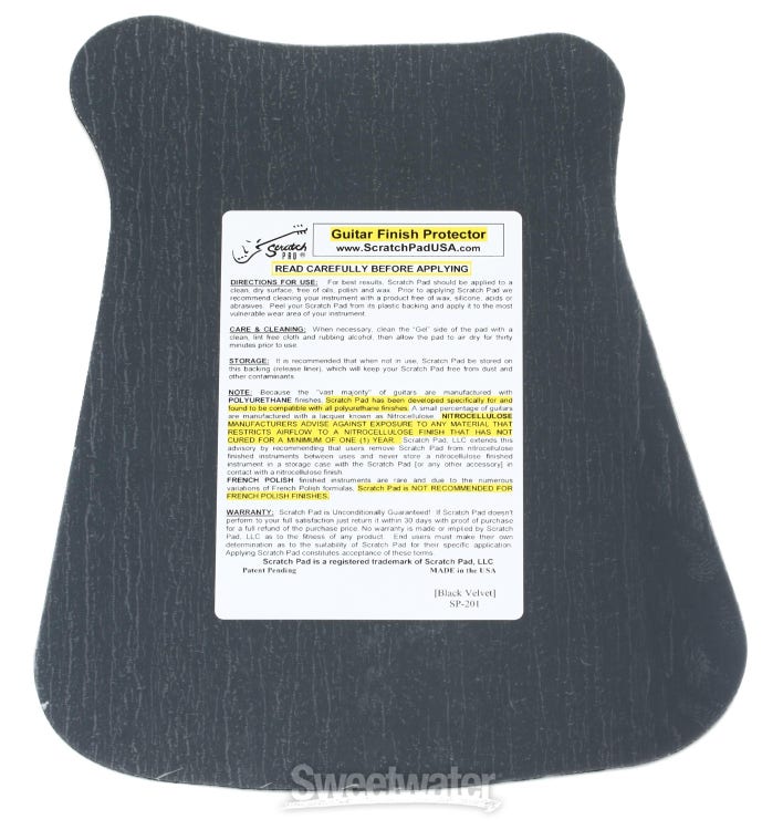 Scratch Pad Guitar Finish Protector - Black