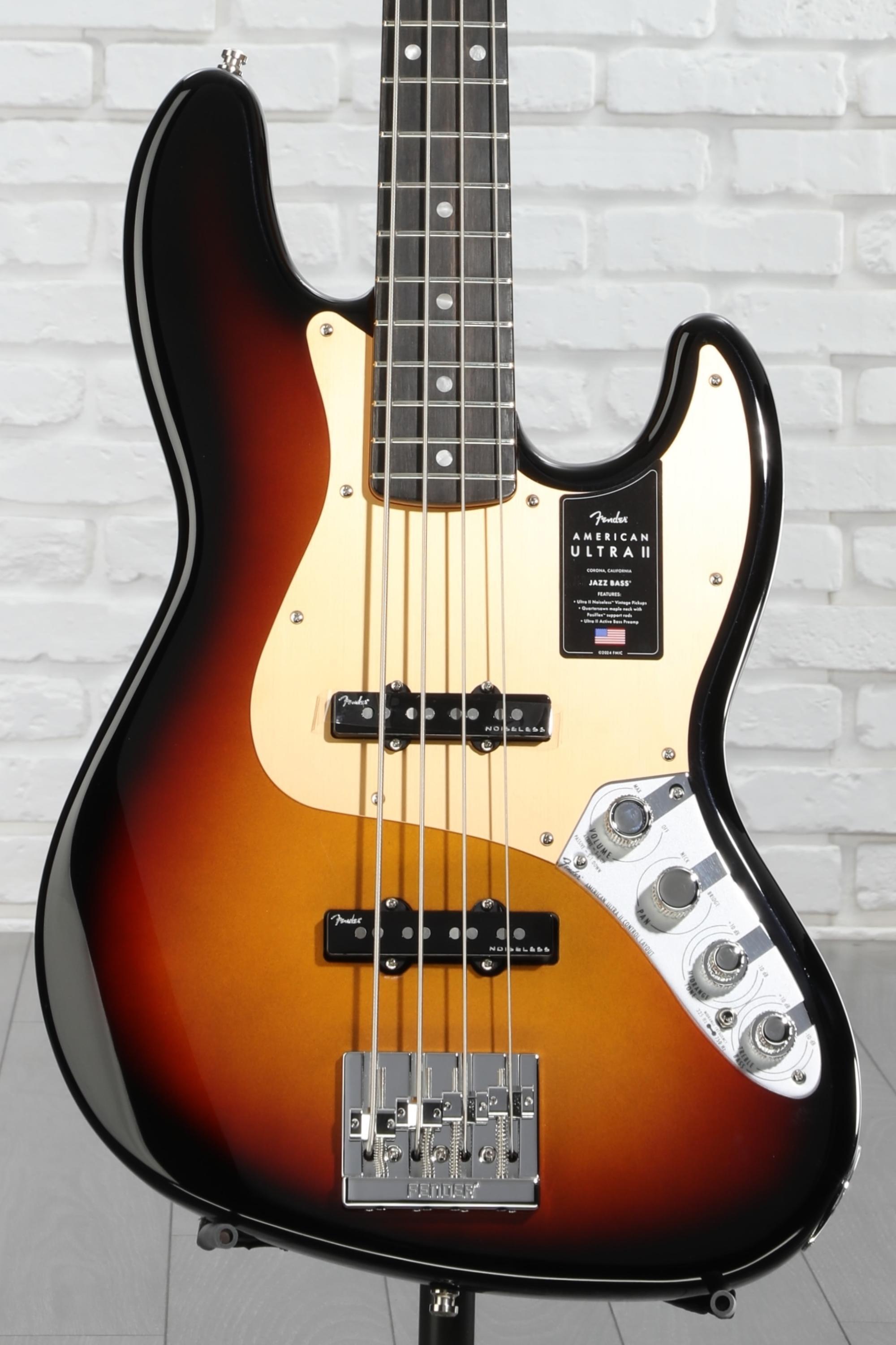 Fender American Ultra II Jazz Bass - Ultraburst, Ebony Fingerboard