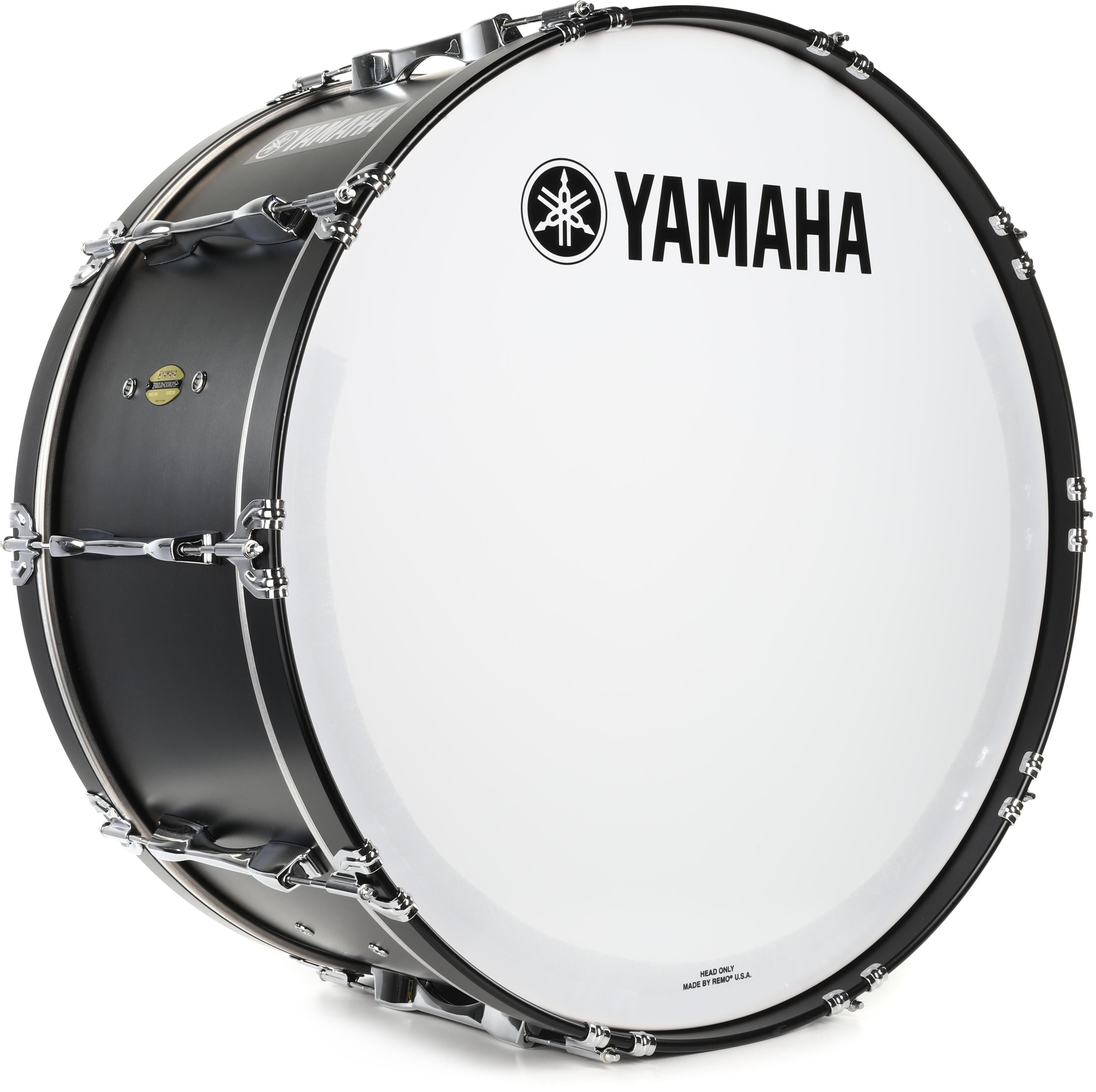 Yamaha 8300 Field-Corps Series 30 inch Marching Bass Drum - Black Forest