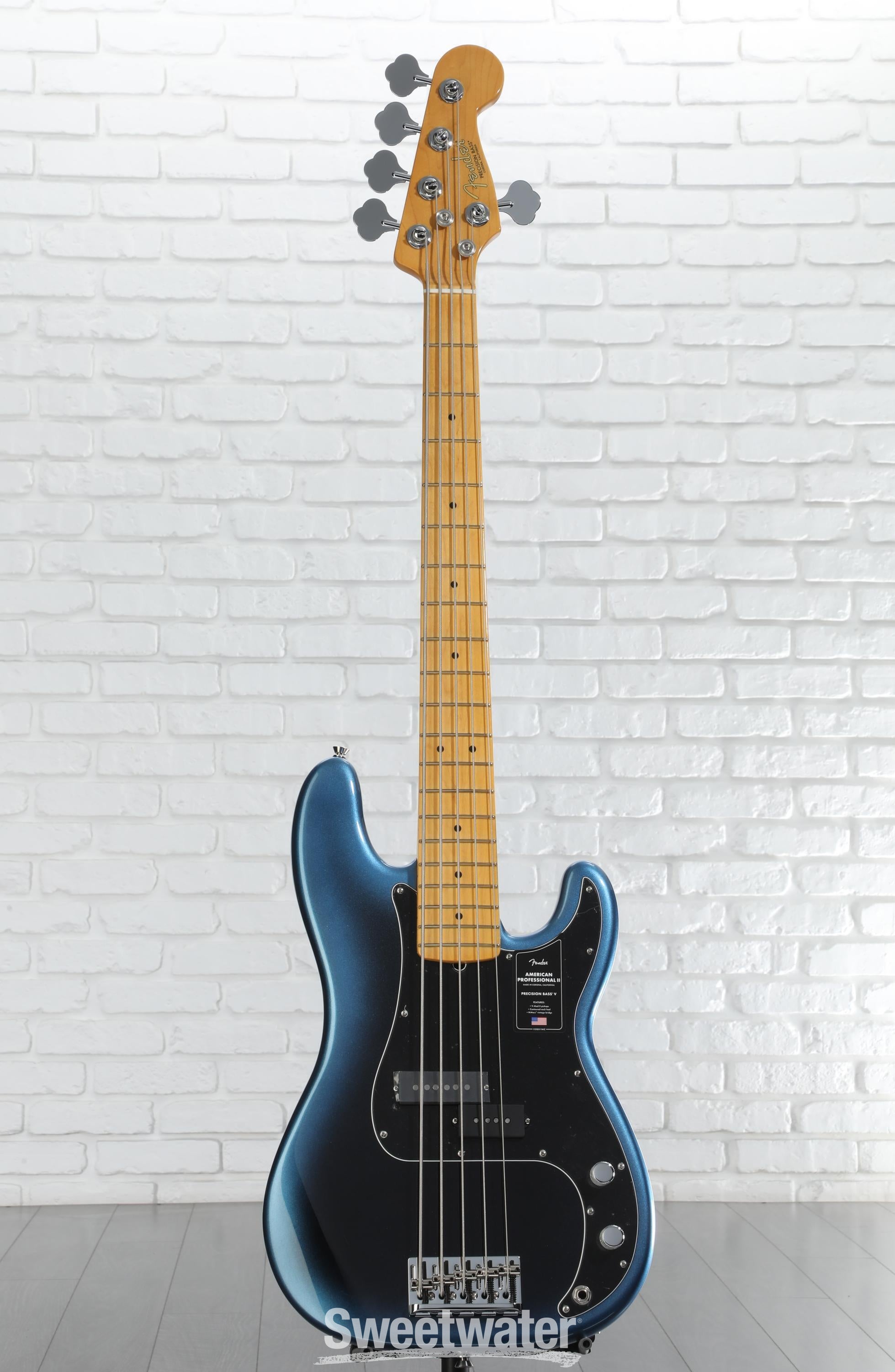 ベース Fender USA ProfessionalII PrecisionBassV Fender American Professional II Precision Bass V - Dark
