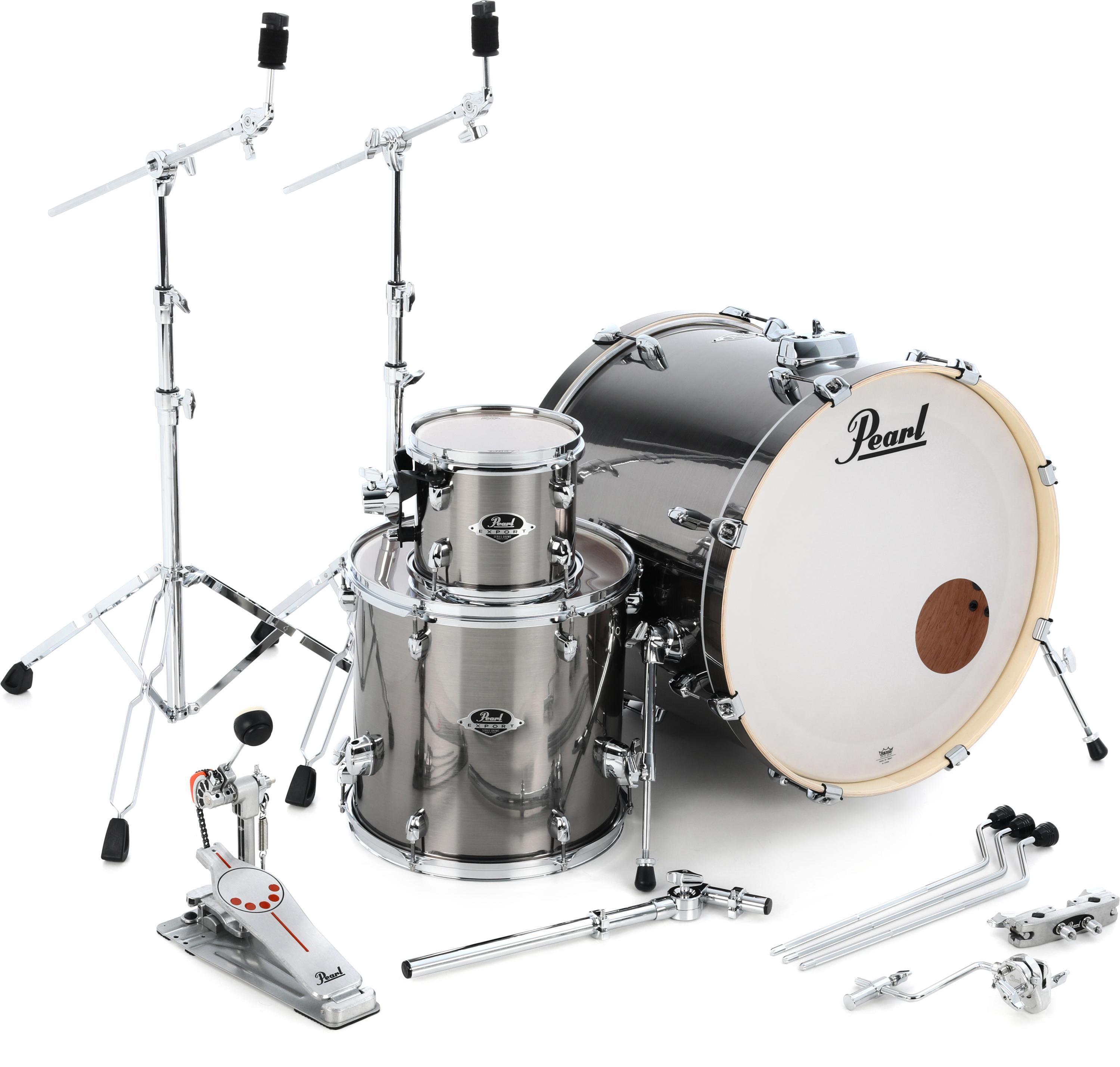 Set Drum Bass Ganda dengan Snare DrumSet Drum Bass Ganda dengan Snare Drum  