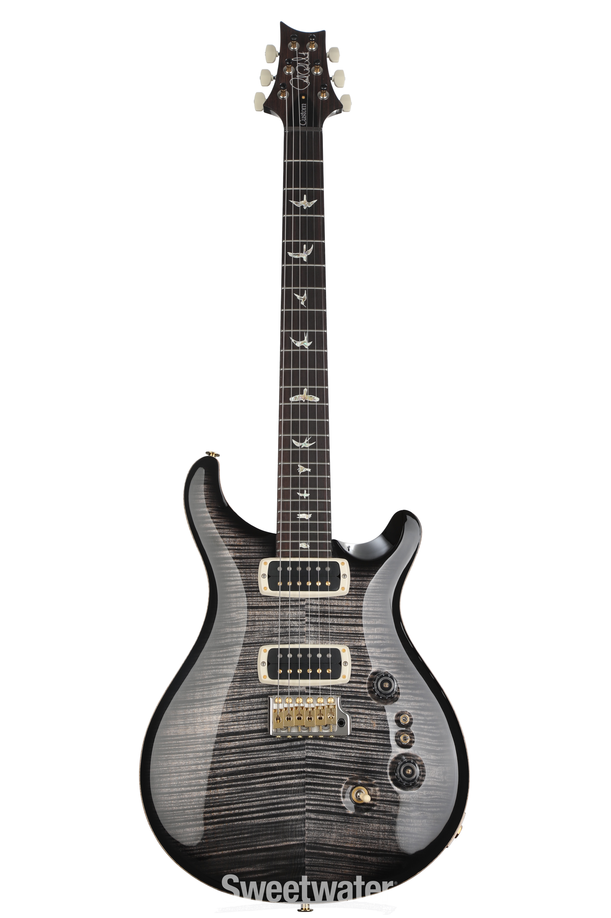 ギター PRS Custom 24-08 10top charcoal burst PRS Custom 24-08 10-Top Electric Guitar - Charcoal Burst