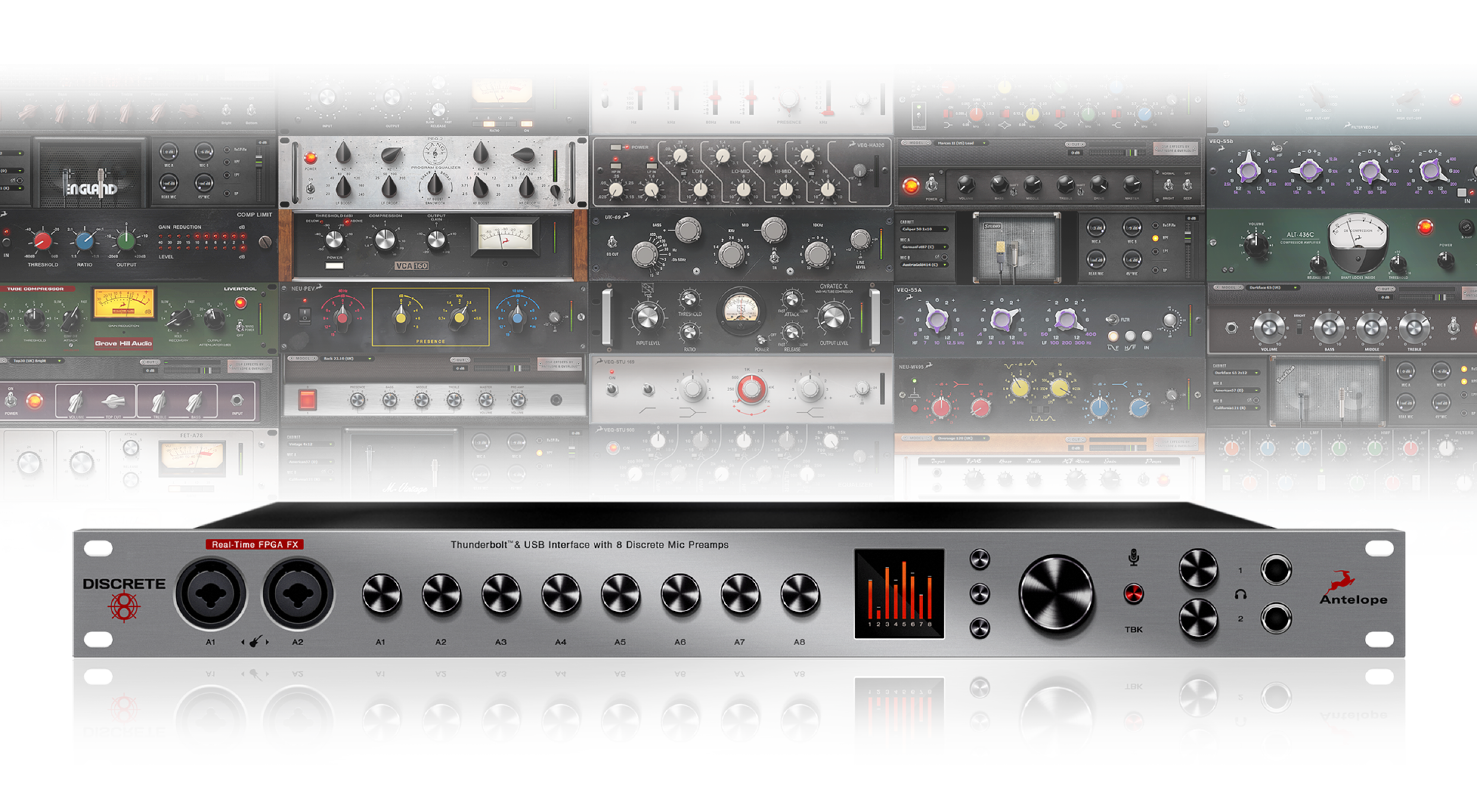 ANTELOPE AUDIODiscrete 8 USB・Thunderbolt Antelope Audio Discrete 8 Microphone Preamp and Thunderbolt