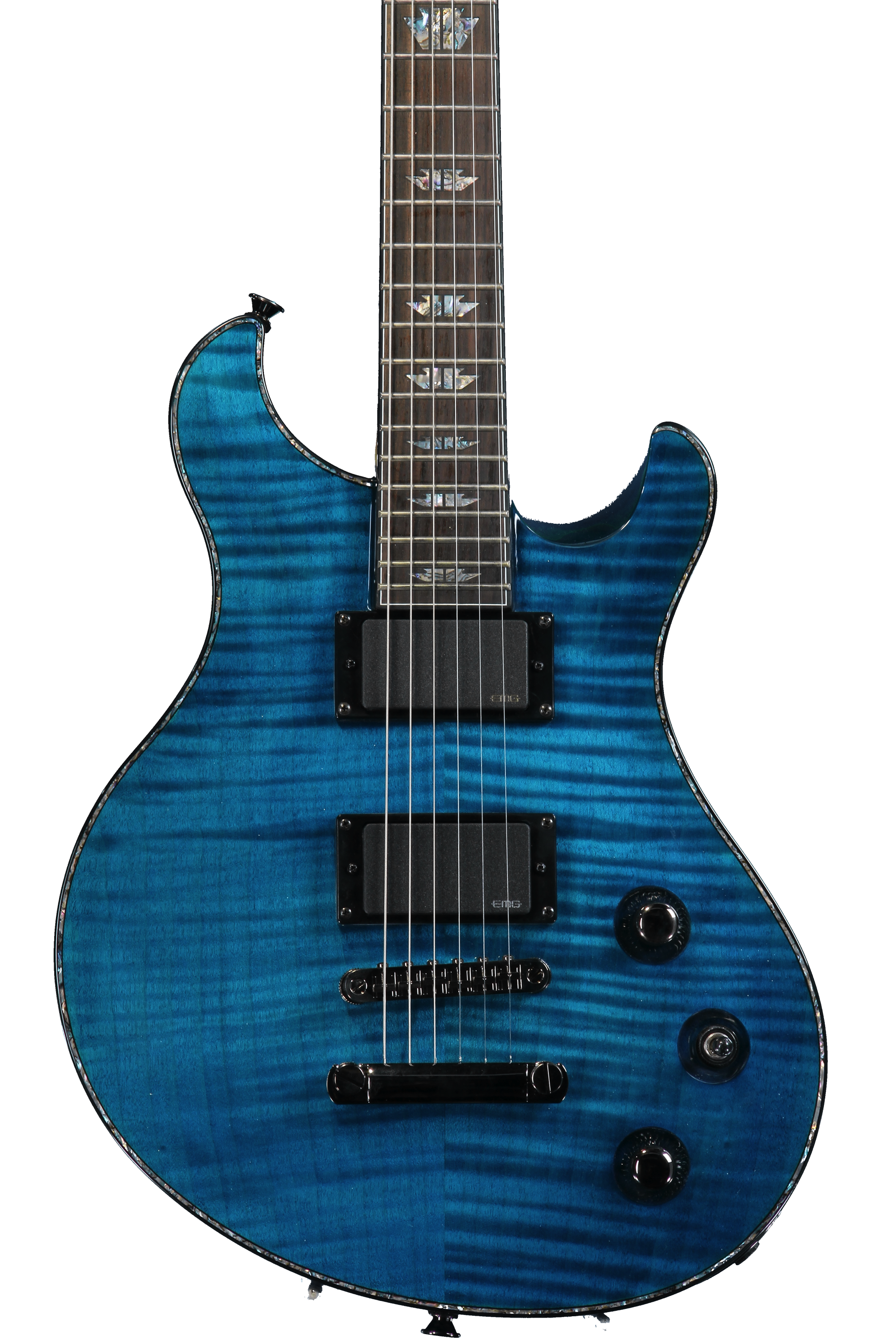極美品 Charvel Desolation DC-1 ST EMG搭載 Charvel Desolation DC-1 ST - Transparent Blue Smear | Sweetwater