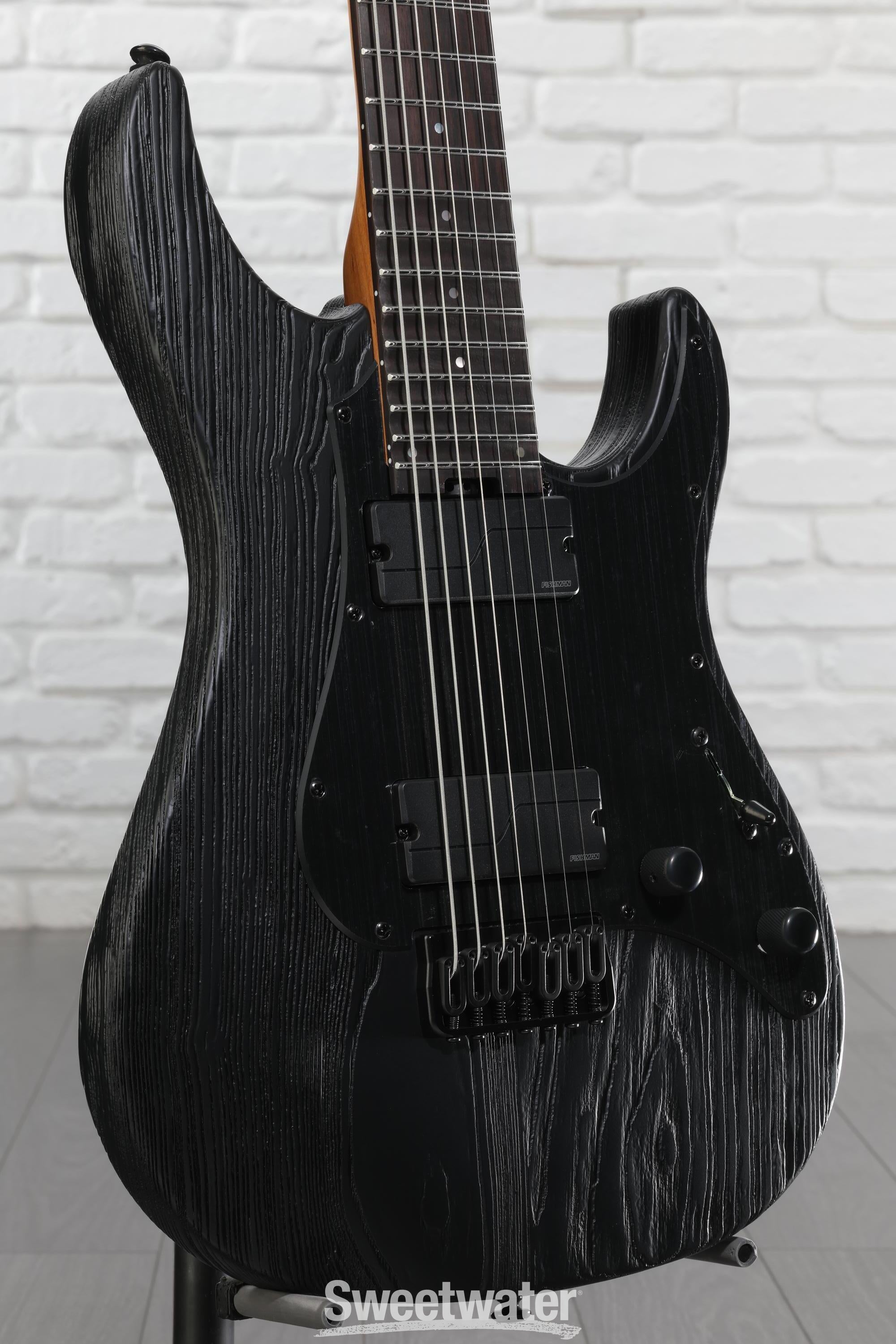 ESP LTD SN-1007 HT Baritone Electric Guitar - Black Blast | Sweetwater